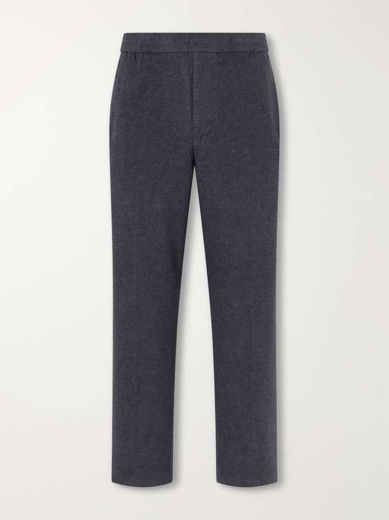 Jamesperse Straight-Leg Cotton-Blend Felt Suit Trousers