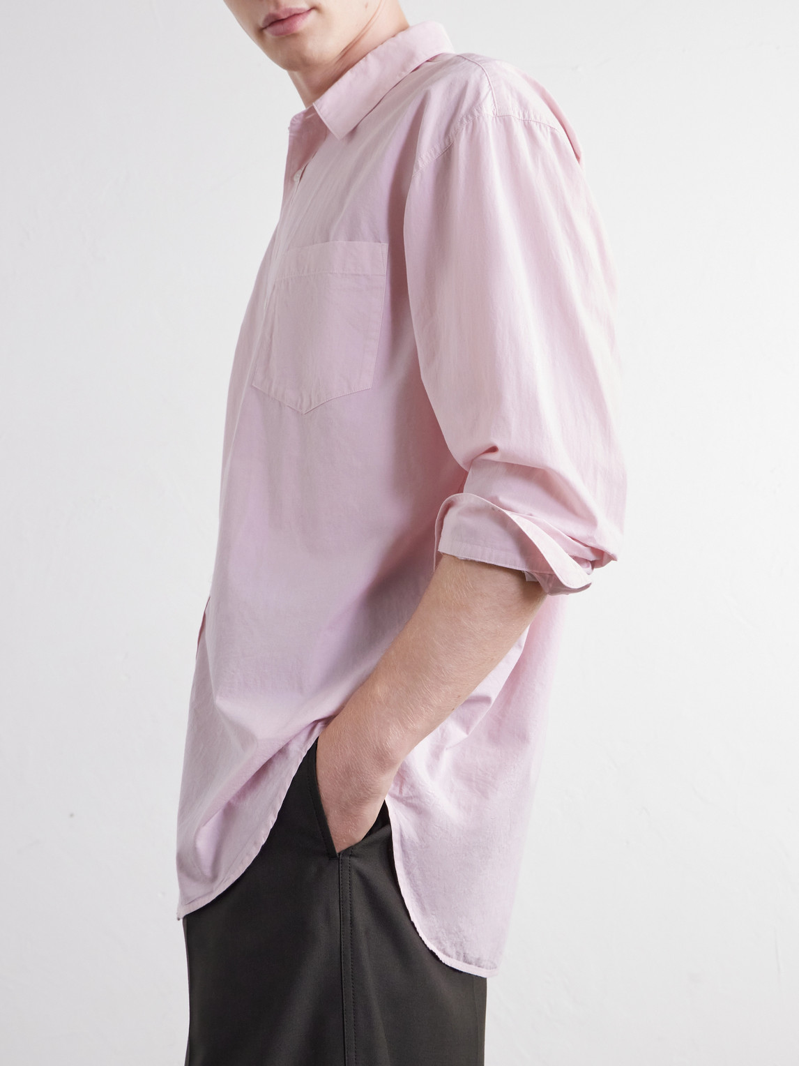 Cotton And Cashmere-Blend Lawn Shirt