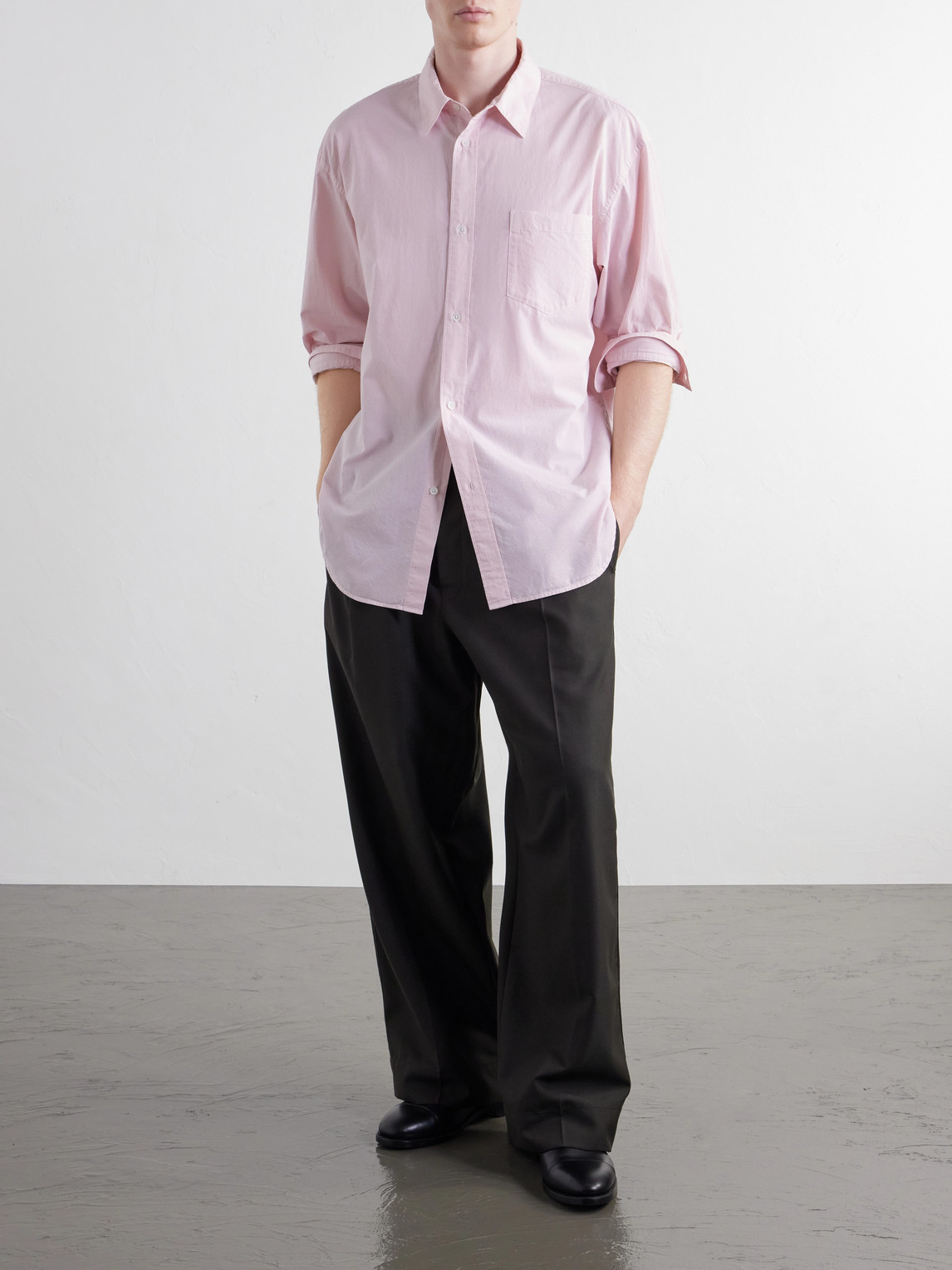 Cotton And Cashmere-Blend Lawn Shirt