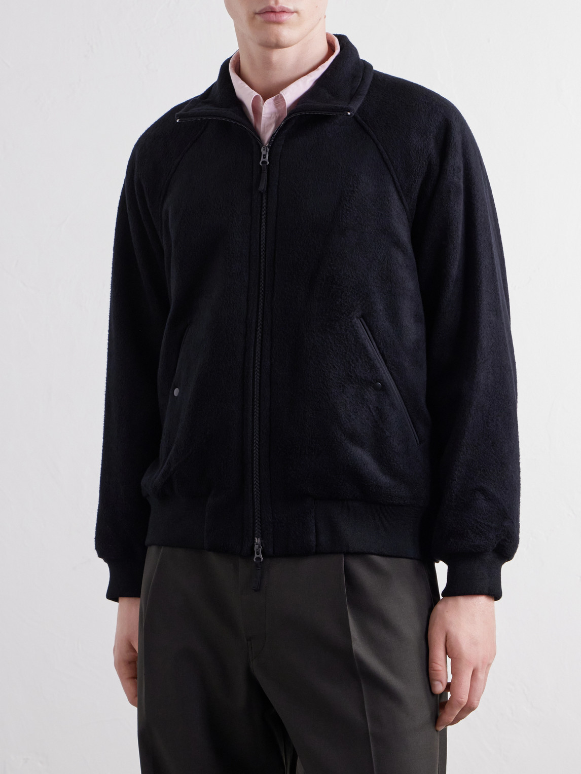 And Wool-Blend Fleece Jacket