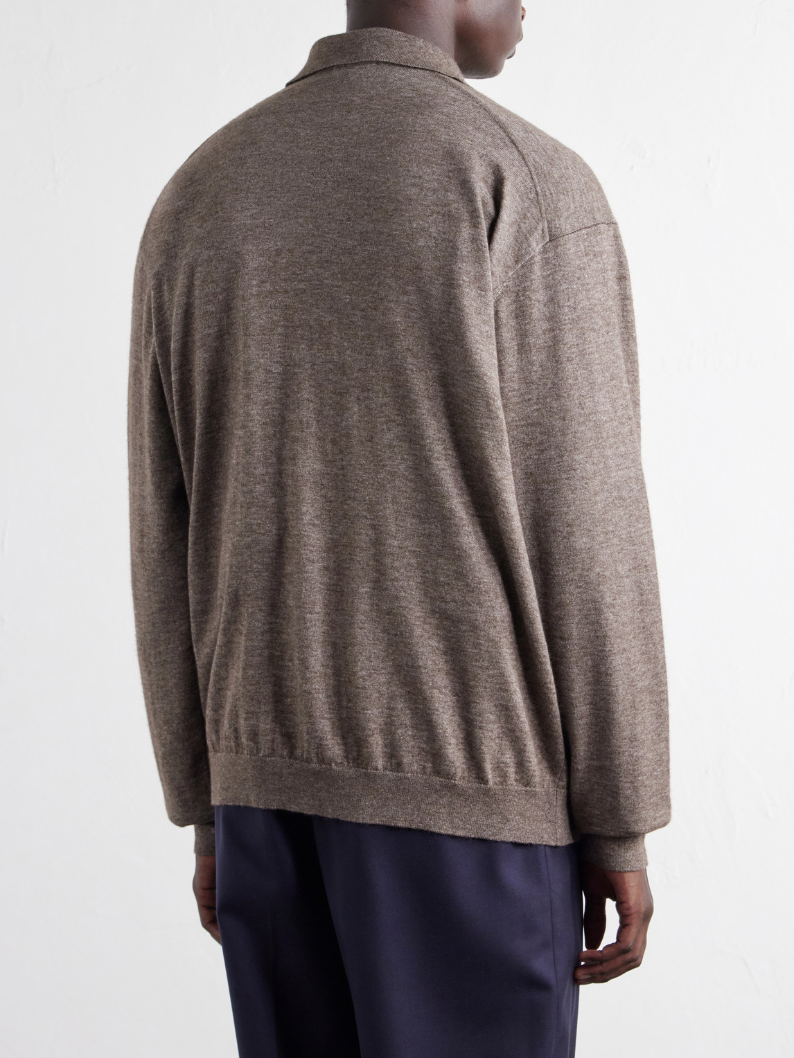 Cotton And Yak Wool-Blend Cardigan