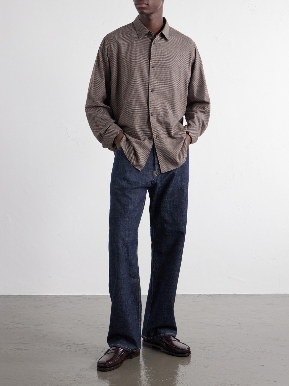 Checked Cotton And Yak-Blend Shirt