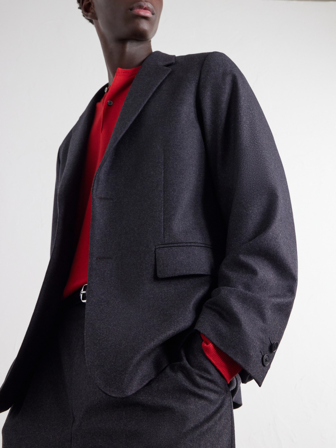 Wool-Flannel Suit Jacket