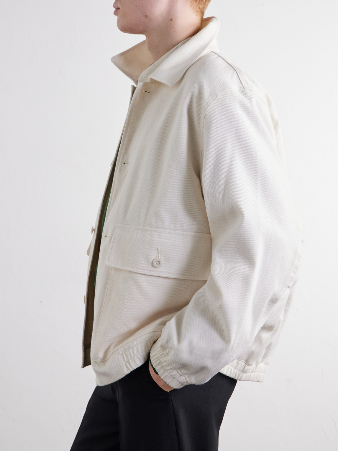 Wool And Cotton-Blend Twill Jacket