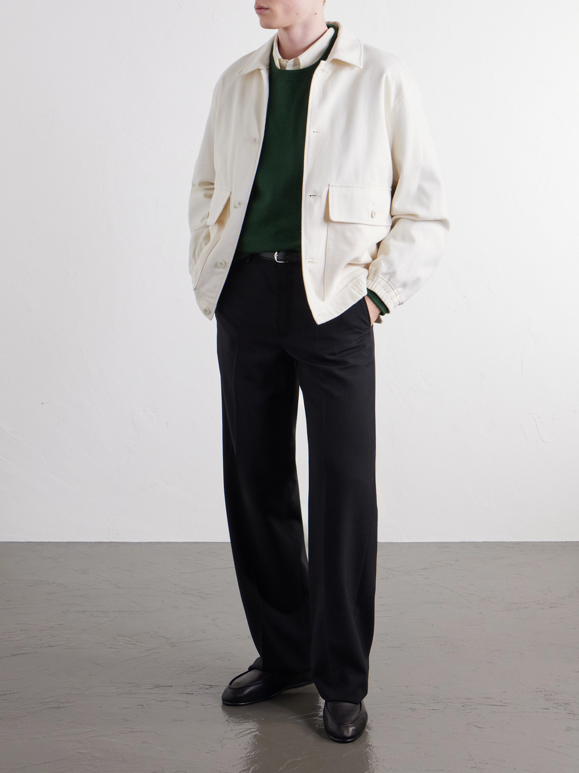 Wool And Cotton-Blend Twill Jacket