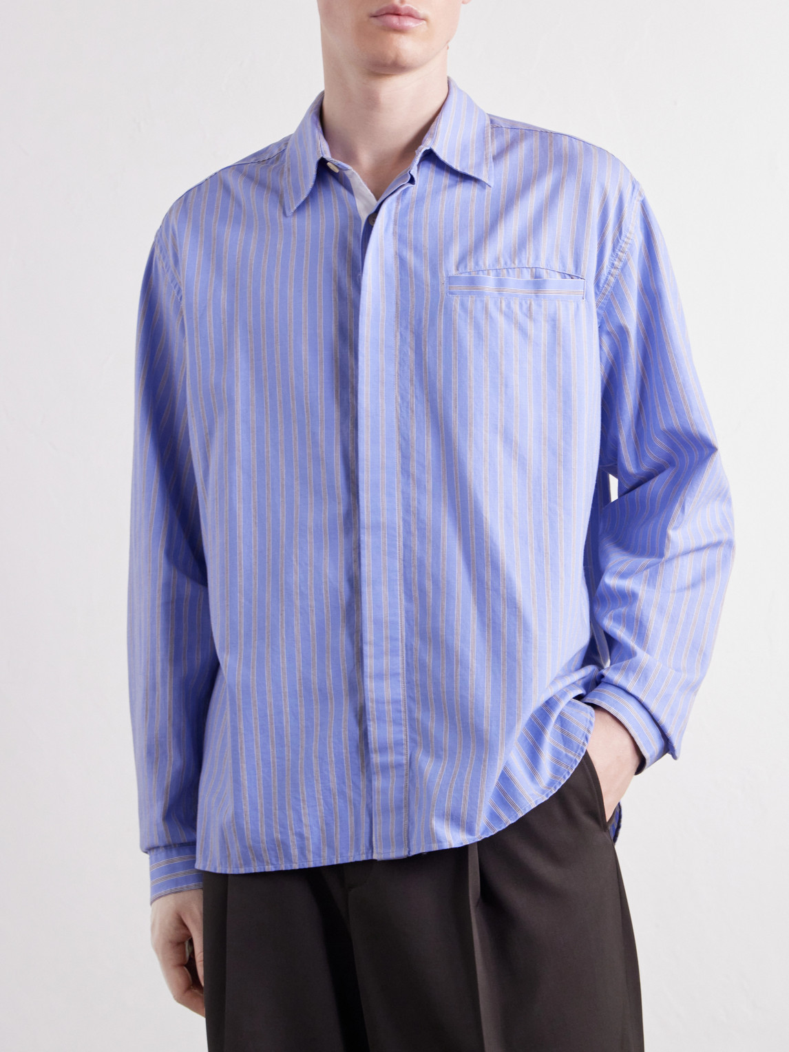 Mulvey Striped Cotton Shirt