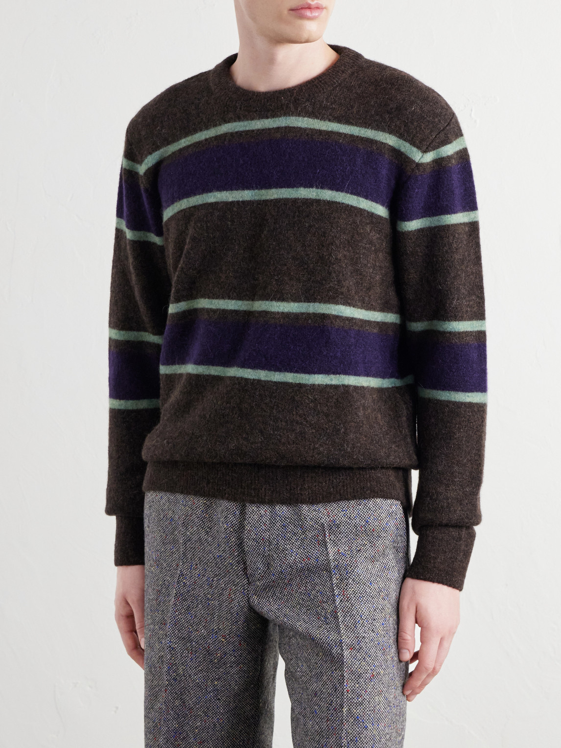 Blenheim Striped Wool-Blend Sweater