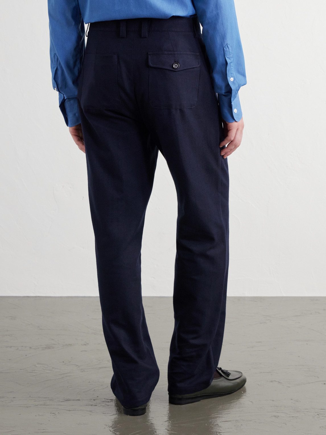 Morton Straight-Leg Pleated Cotton And Wool-Blend Suit Trousers