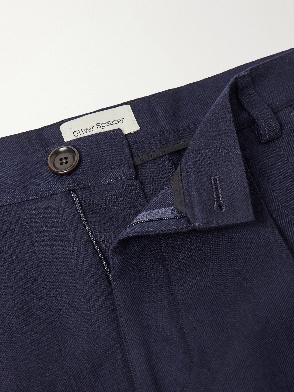 Morton Straight-Leg Pleated Cotton And Wool-Blend Suit Trousers