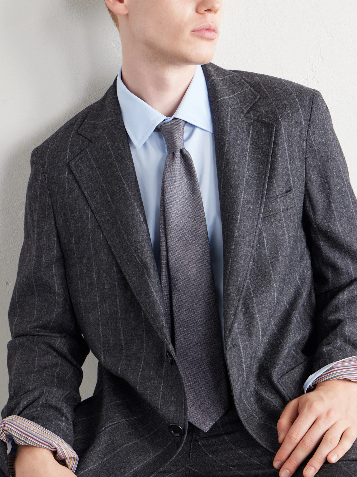Westbury Striped Wool-Blend Suit Jacket