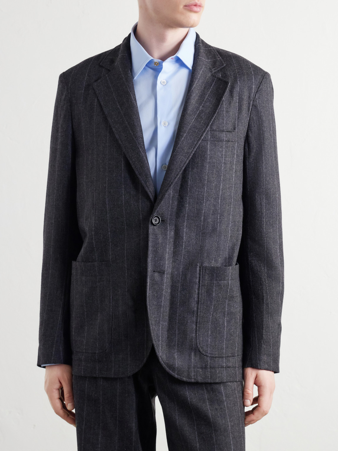 Westbury Striped Wool-Blend Suit Jacket