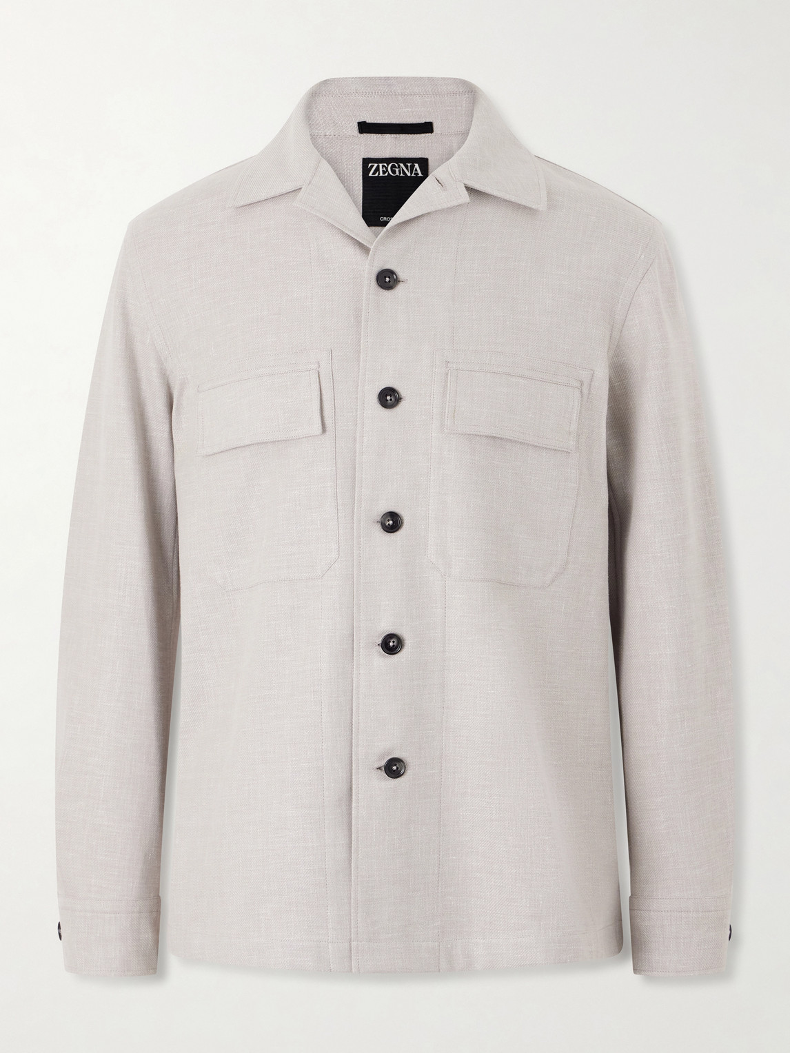 Zegna Woven Overshirten - Men's Clothing