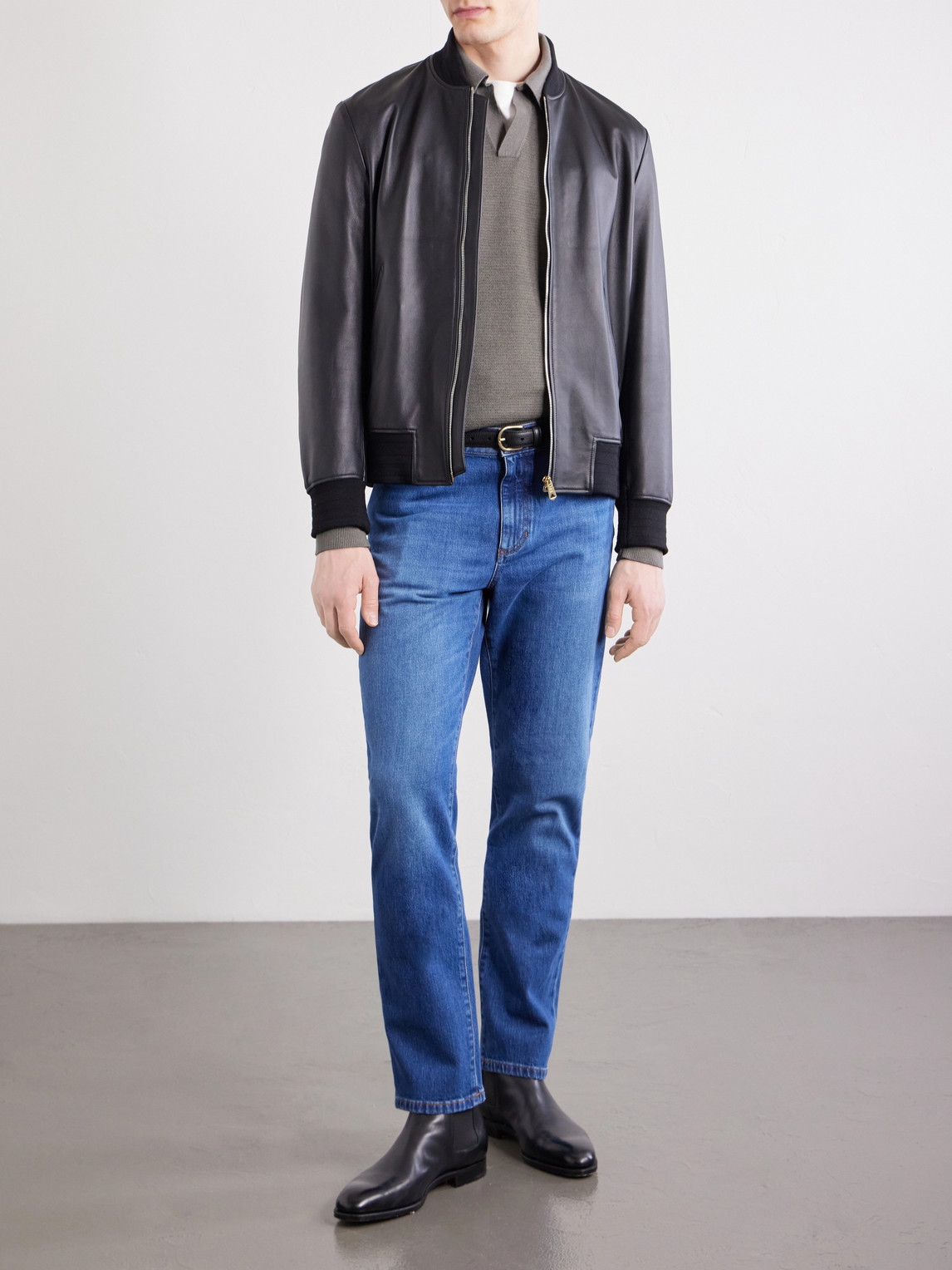 And Cashmere-Blend Polo Shirt