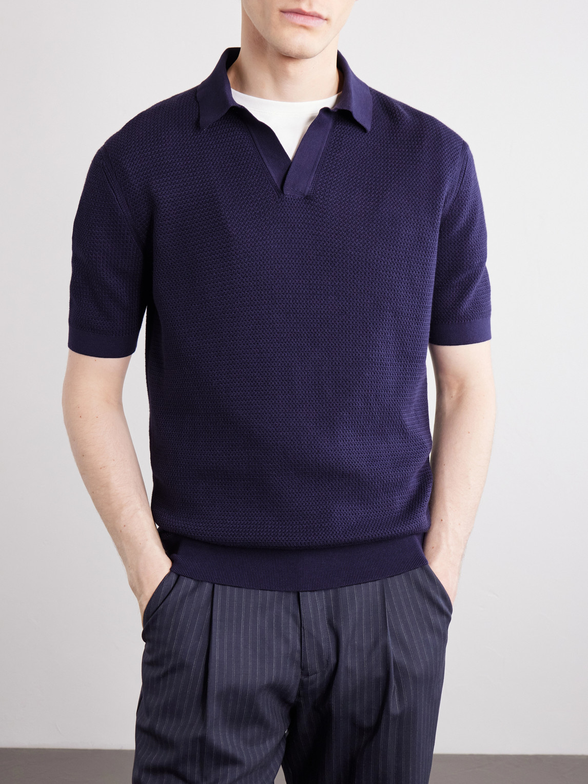 Slim-Fit Cotton-Piqué Polo Shirt