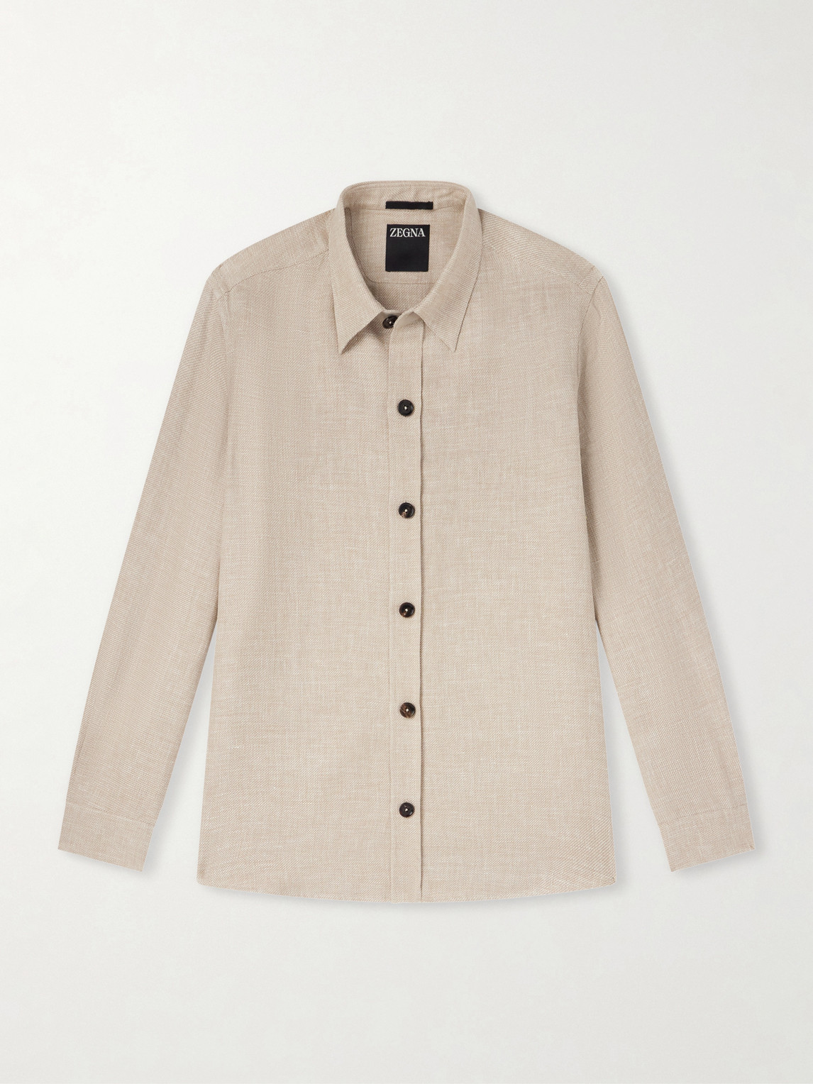 Zegna Cashmere, Linen and ilk-Blend Overshirt - Men