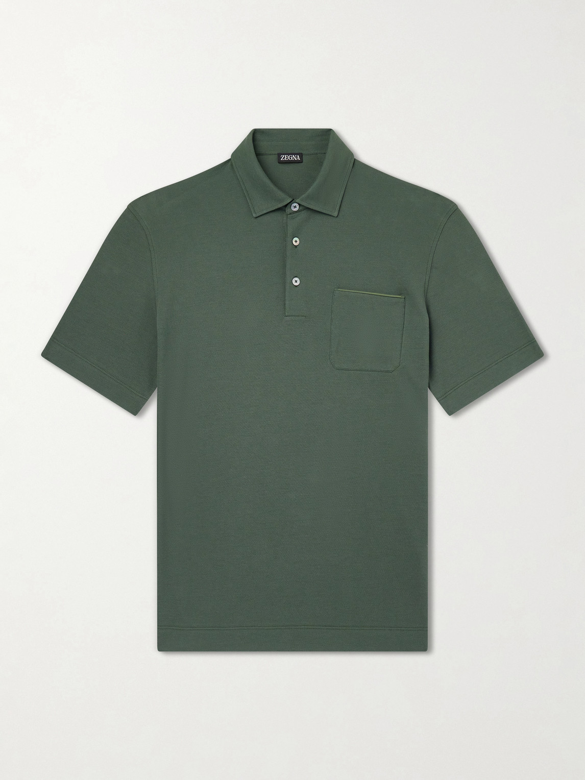 Zegna Cotton-Jersey Polo Shirt - Men