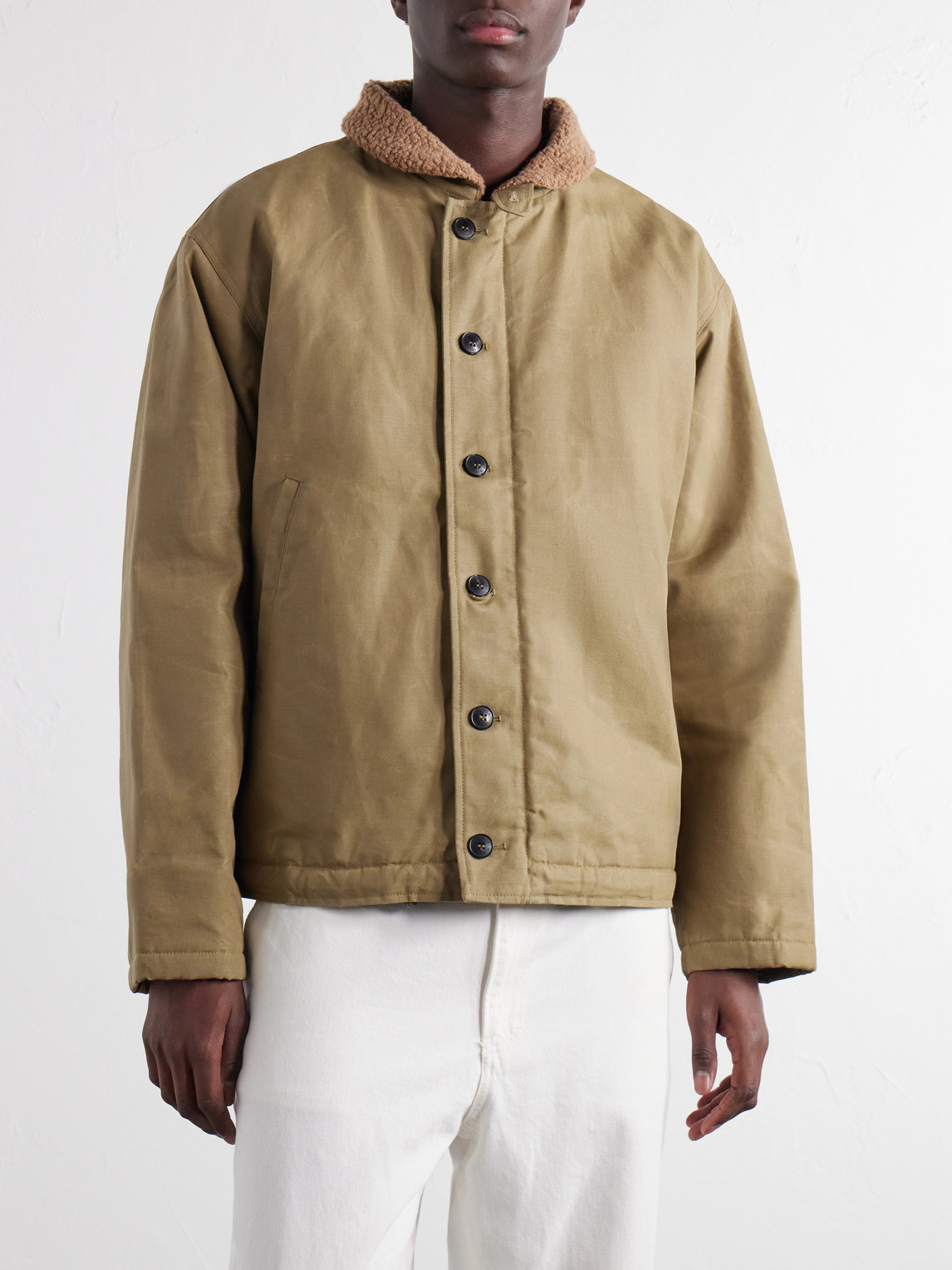 Deck Wool Fleece-Lined Cotton-Canvas Jacket