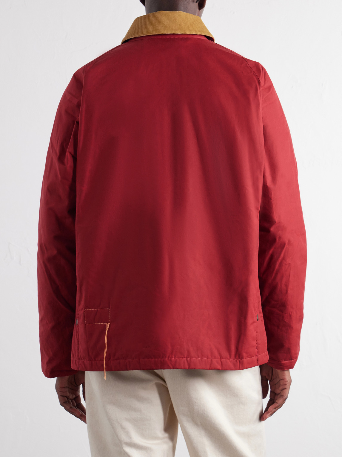 Bristol Corduroy-Trimmed Waxed Cotton-Canvas Jacket