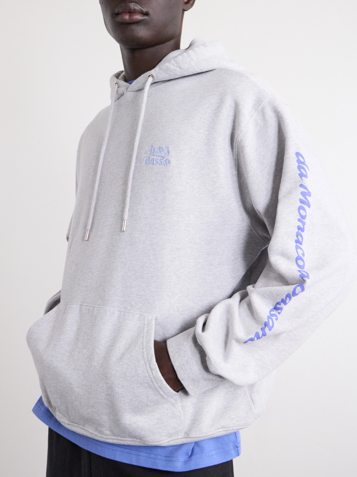 Basso Giro Alpino Logo-Detailed Cotton-Jersey Hoodie