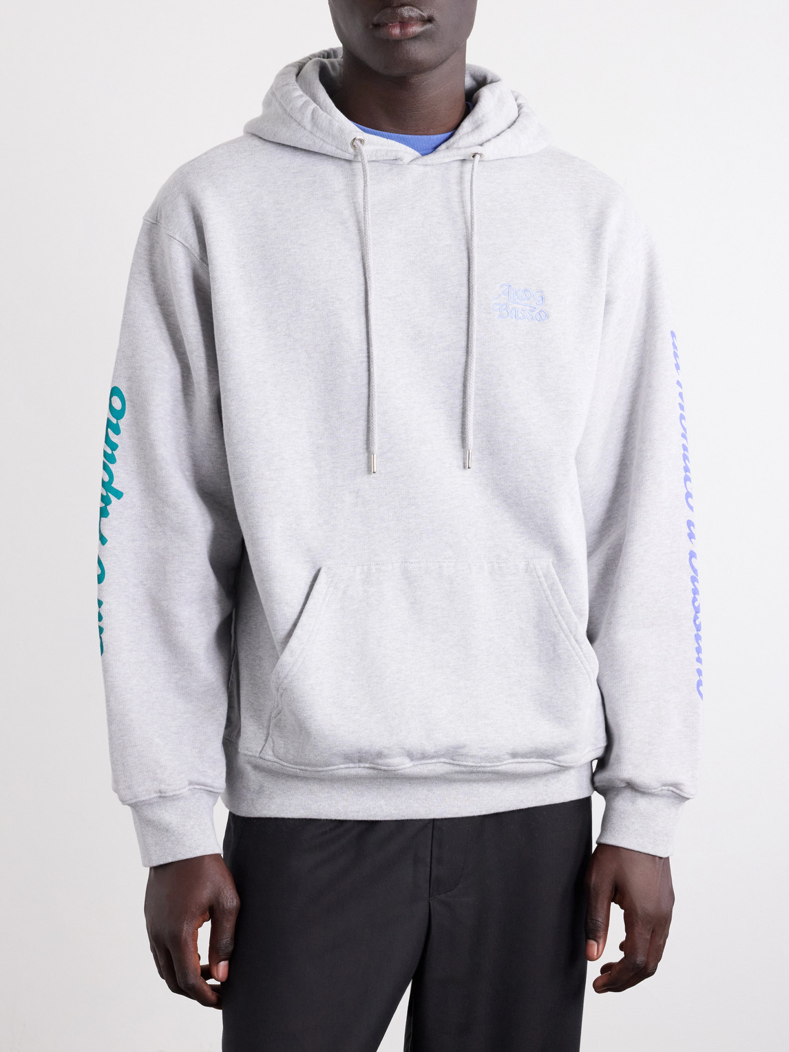 Basso Giro Alpino Logo-Detailed Cotton-Jersey Hoodie