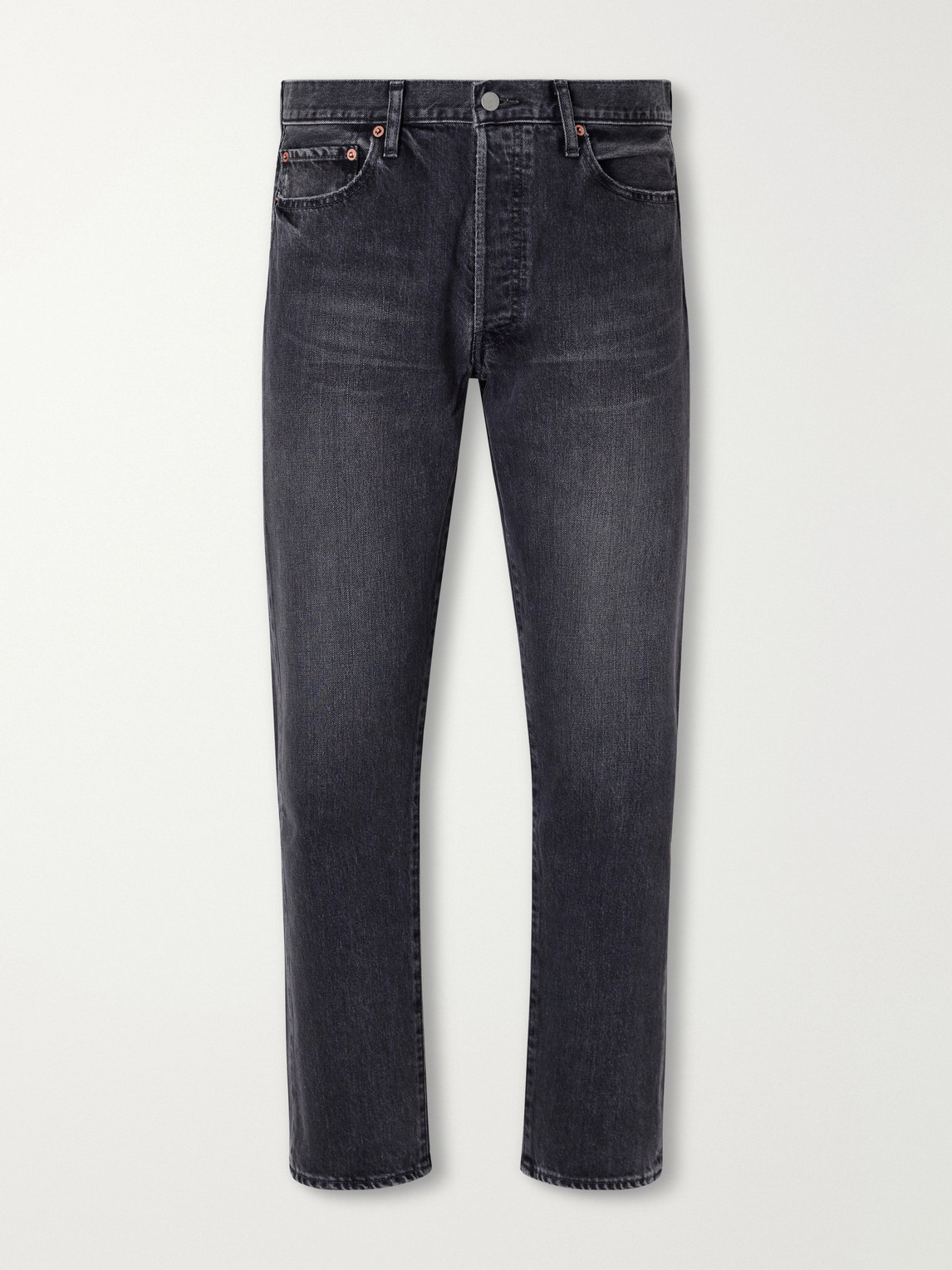 90'S Straight-Leg Washed Jeans