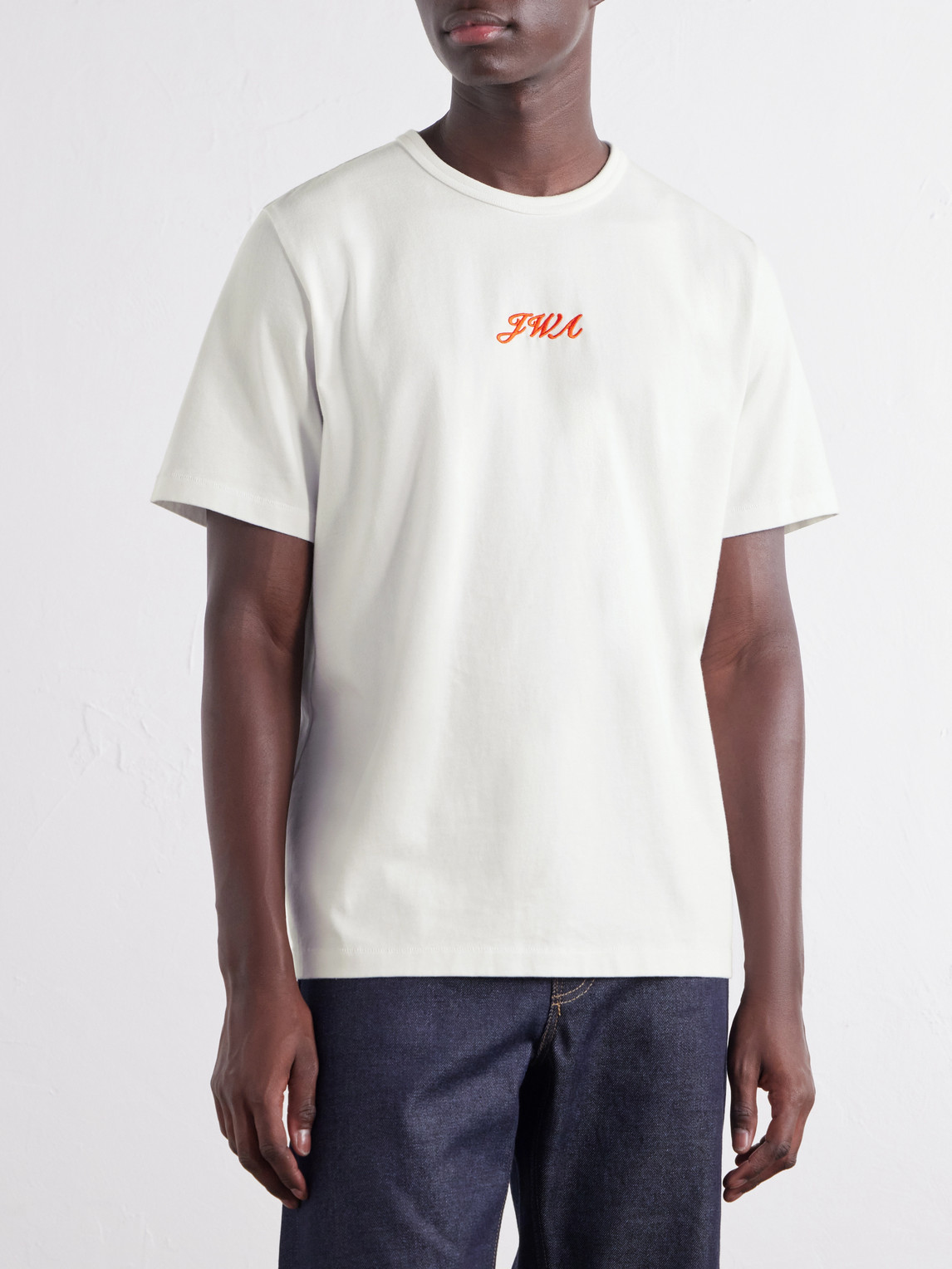Logo-Embroidered Cotton-Jersey T-Shirt