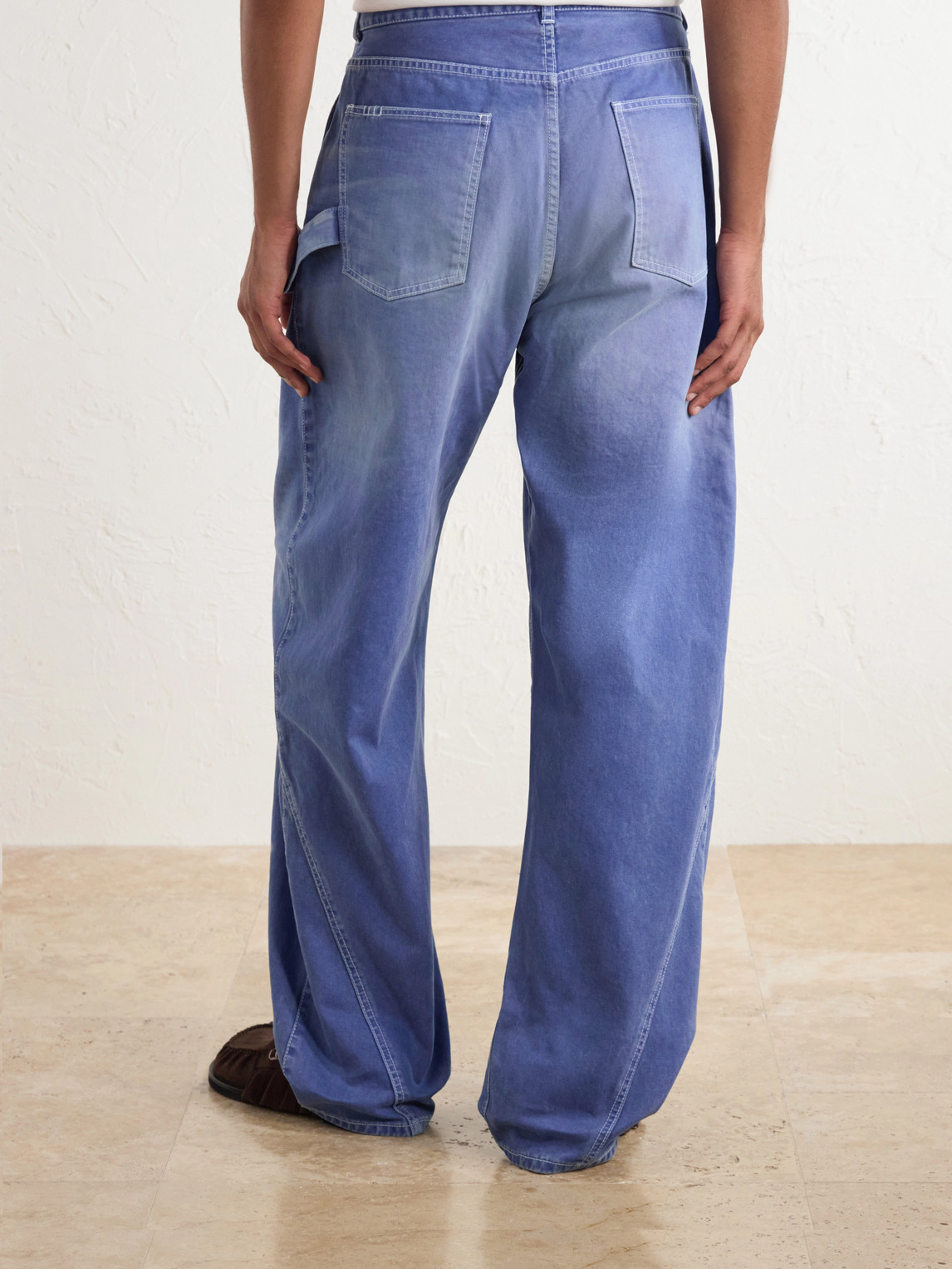 Embroidered Wide-Leg Jeans