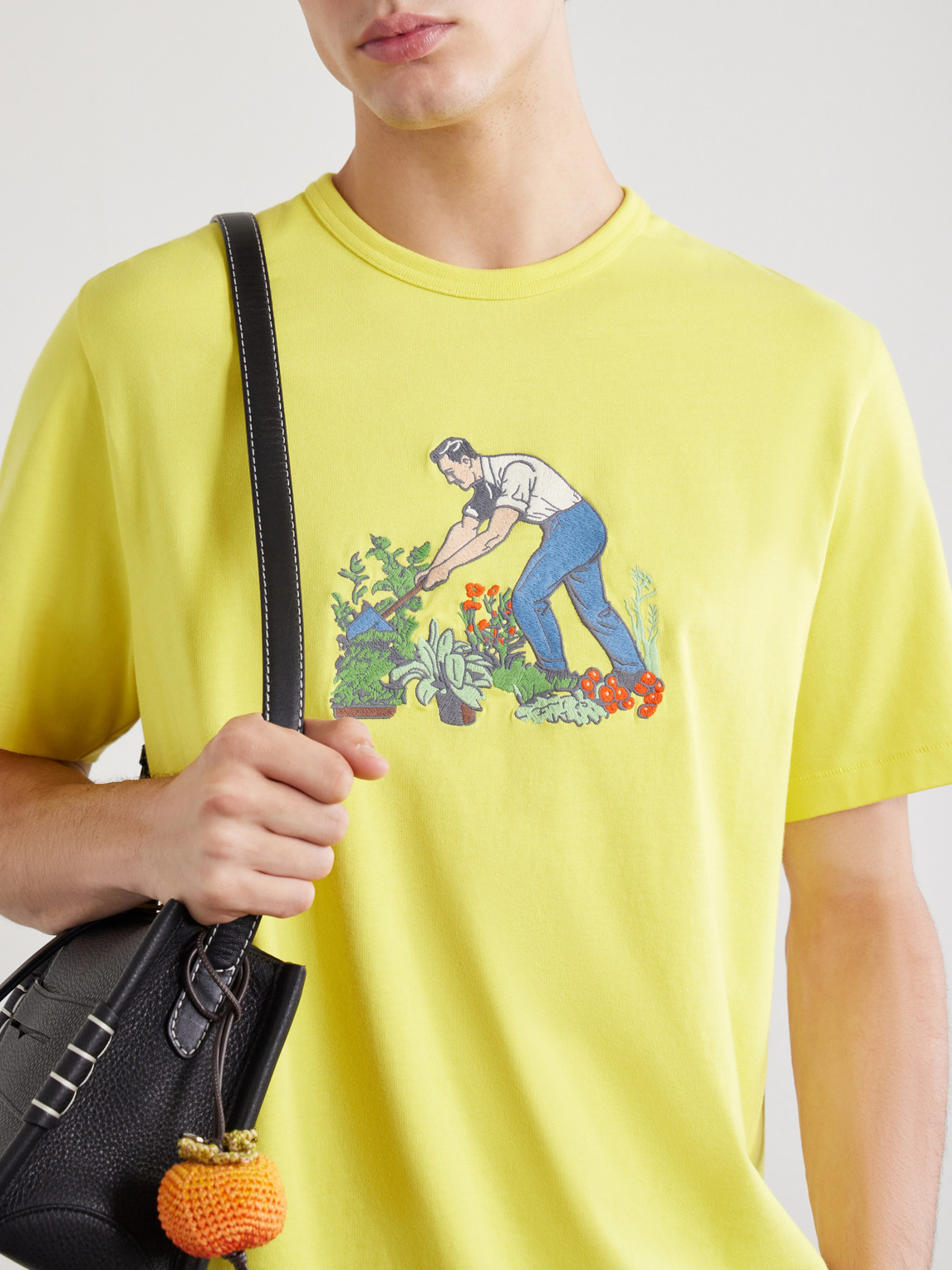 Gardener Embroidered Cotton-Jersey T-Shirt