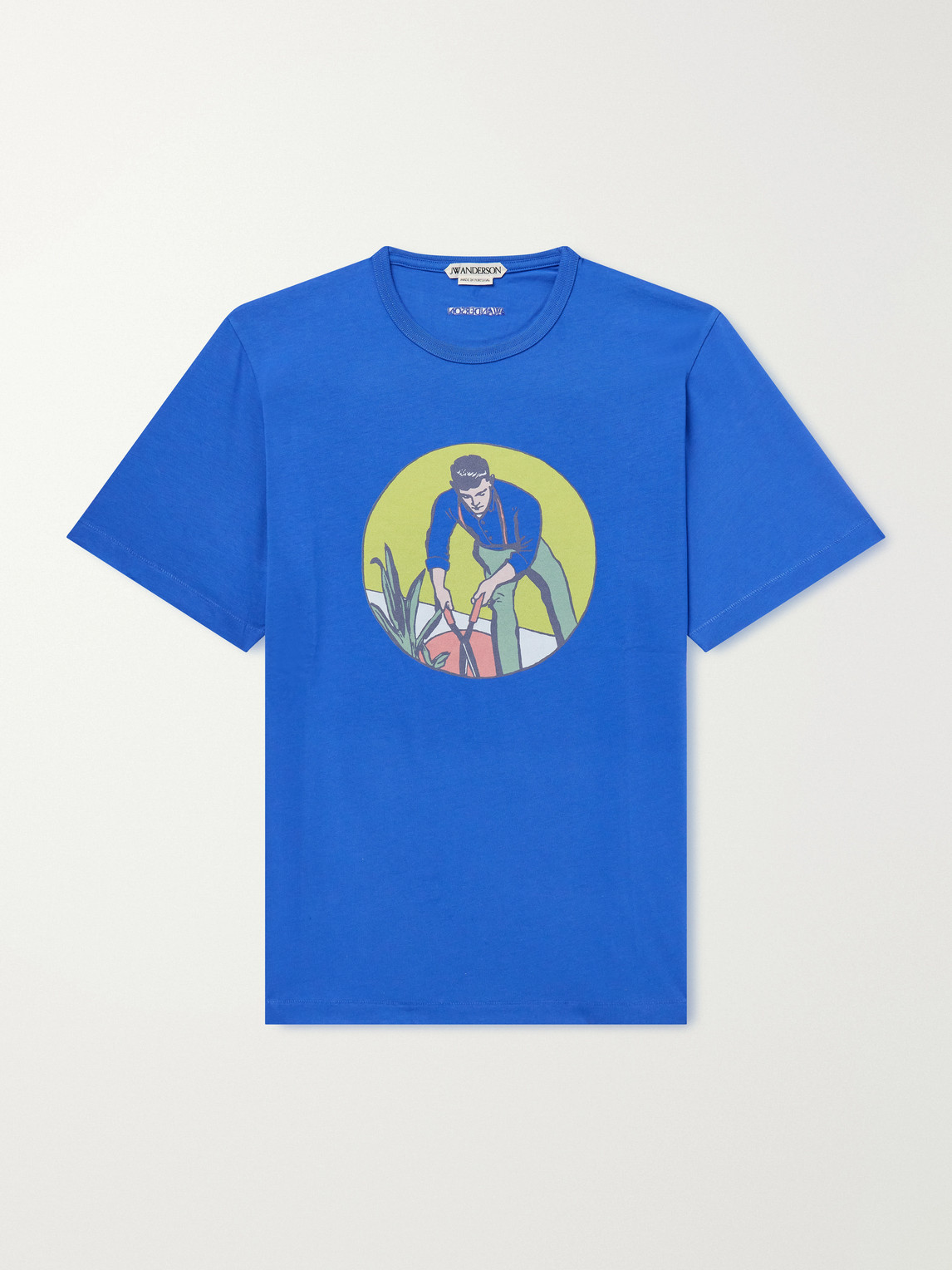 Gardener Logo-Embroidered Printed Cotton-Jersey T-Shirt