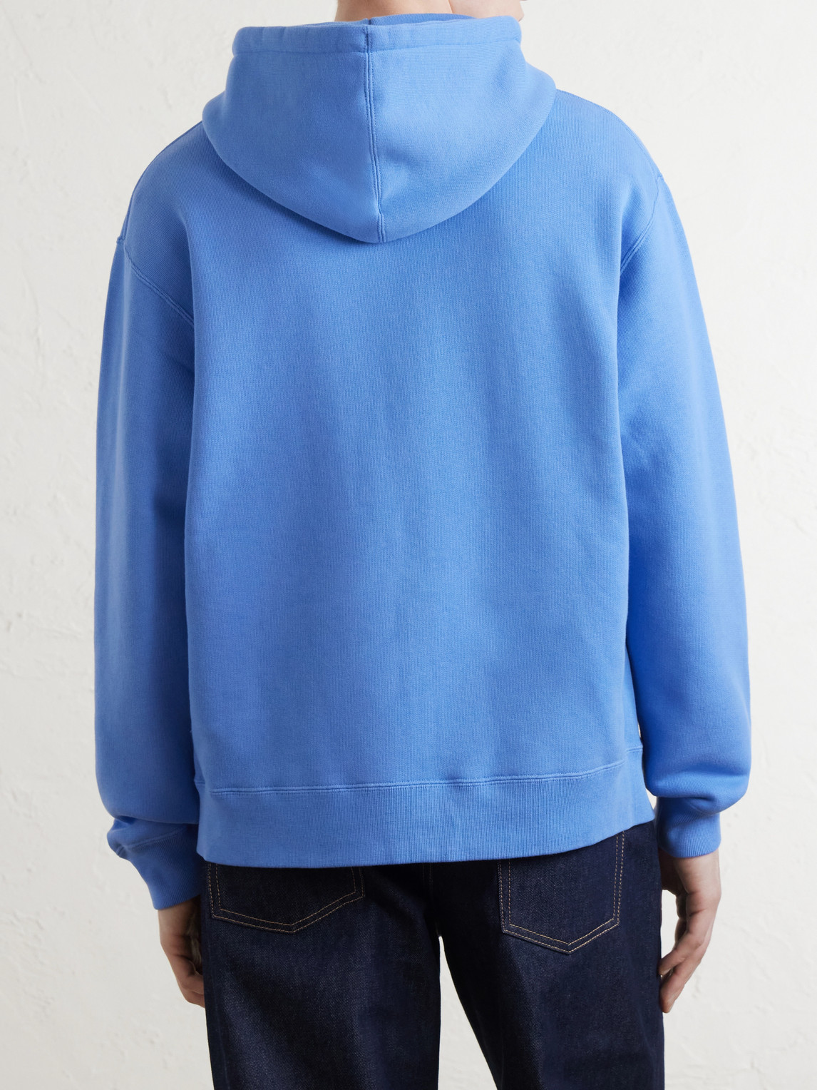 Cotton-Jersey Zip-Up Hoodie