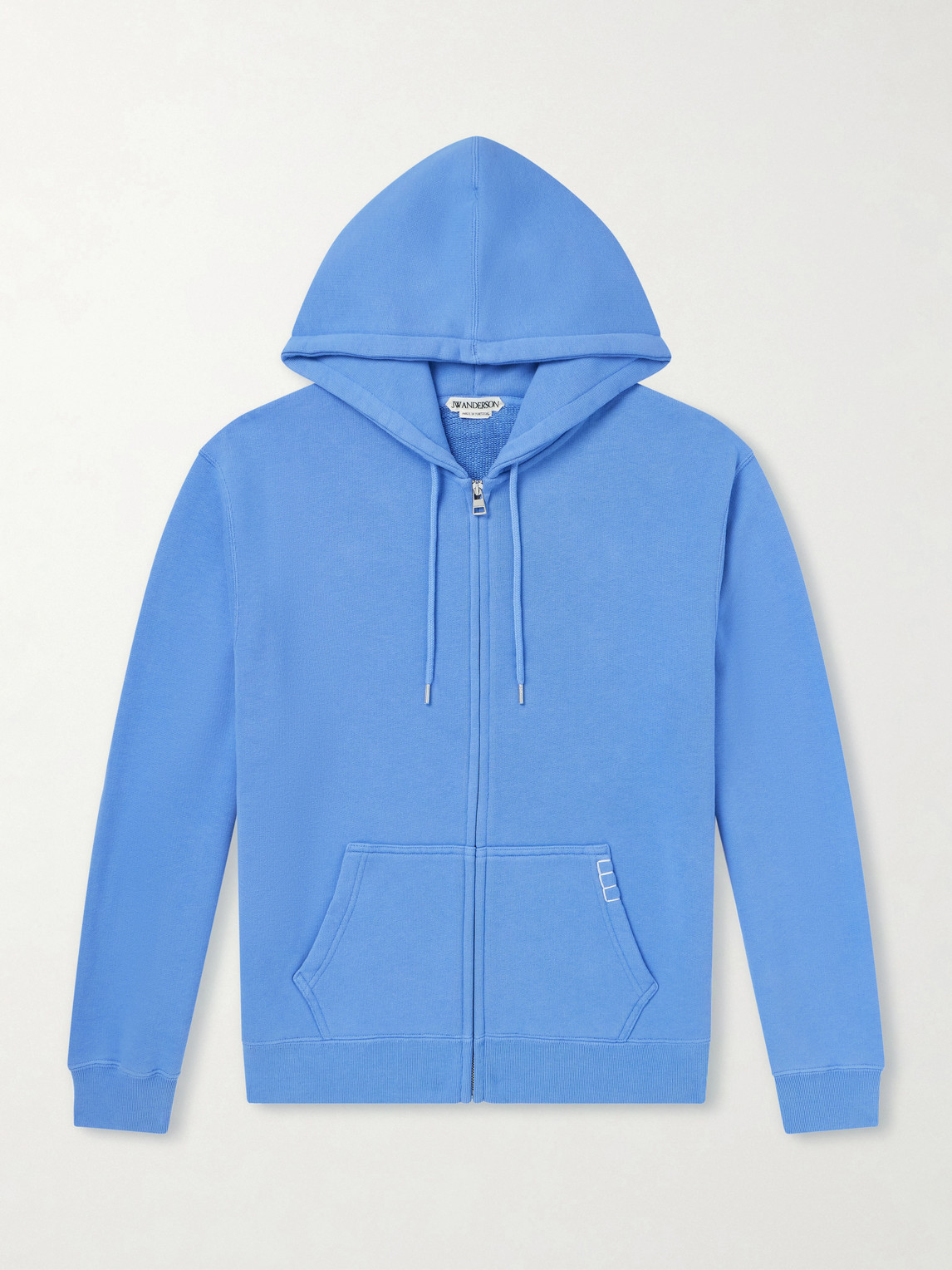 Cotton-Jersey Zip-Up Hoodie