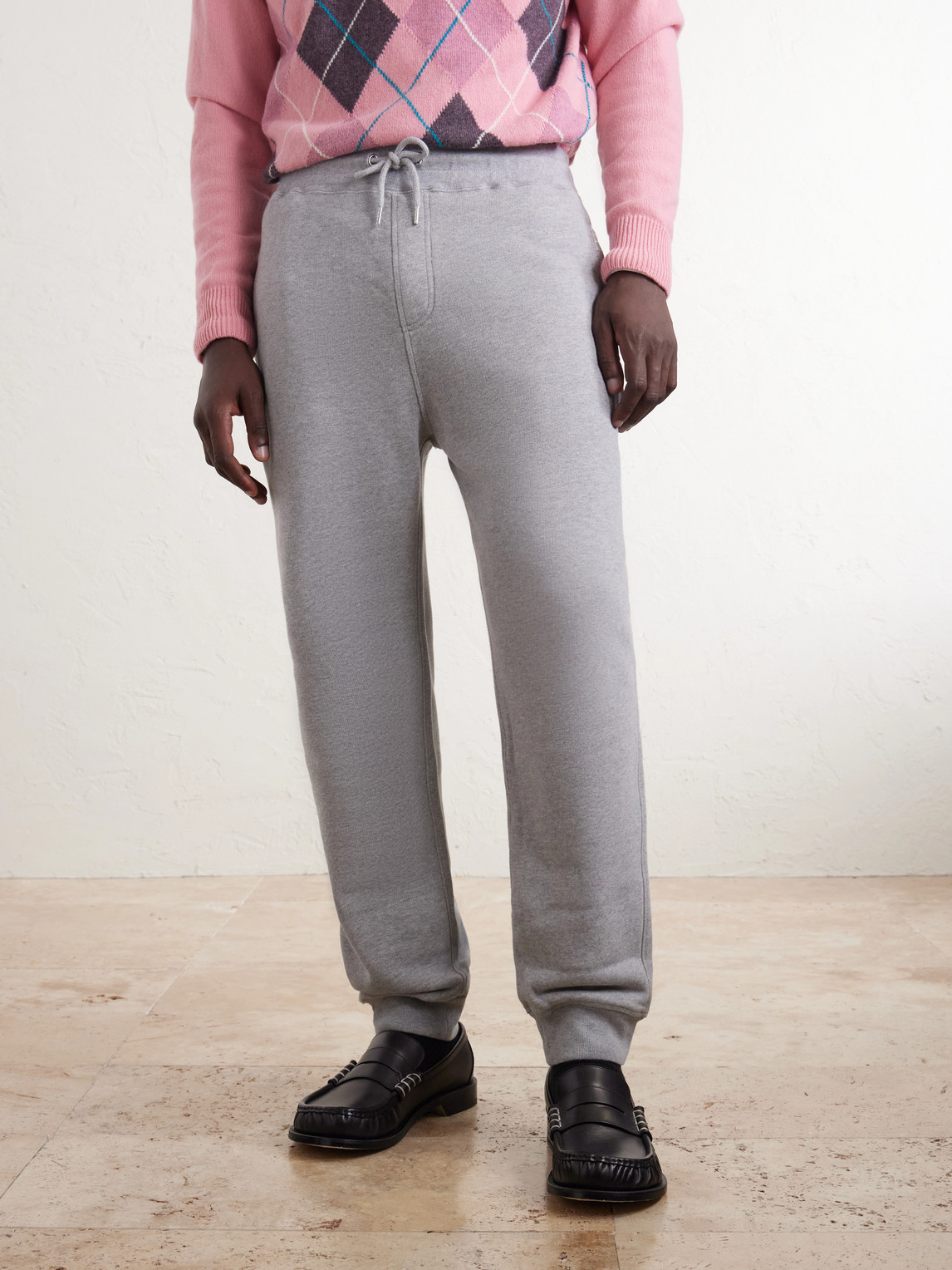 Tapered Cotton-Fleece Sweatpants