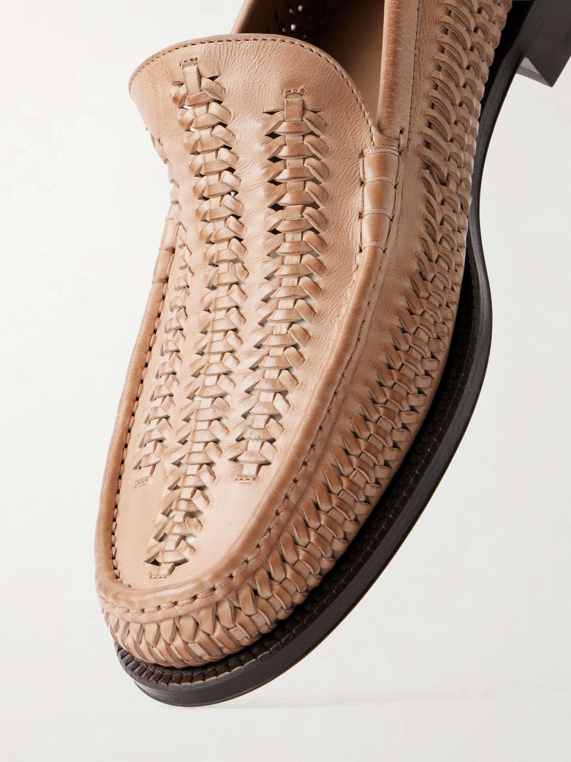 BRUNELLO CUCINELLI Woven Leather Loafers for Men | MR PORTER