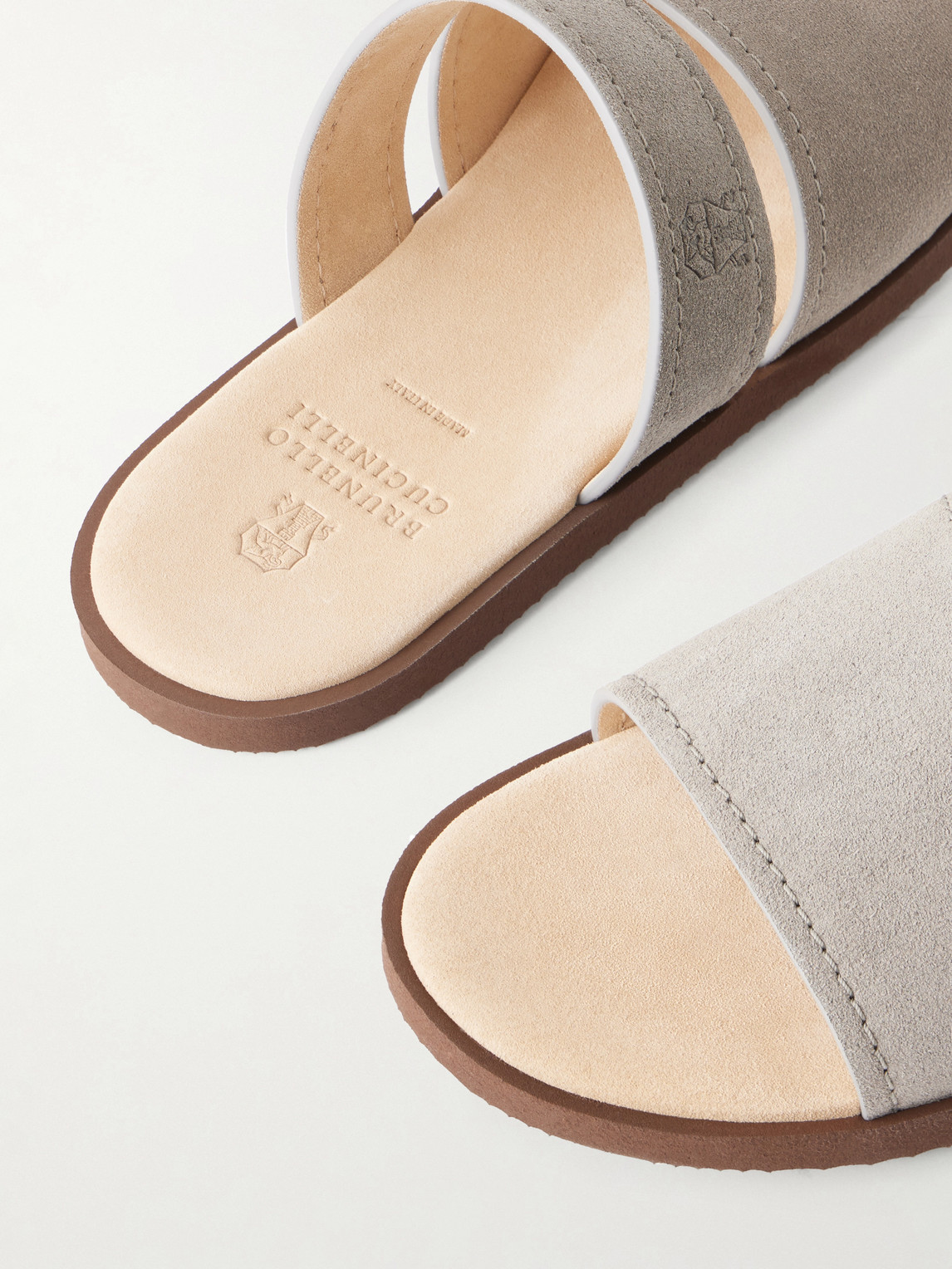  Brunello Cucinelli - Suede Sandals - Men - Brown - Eu 40 