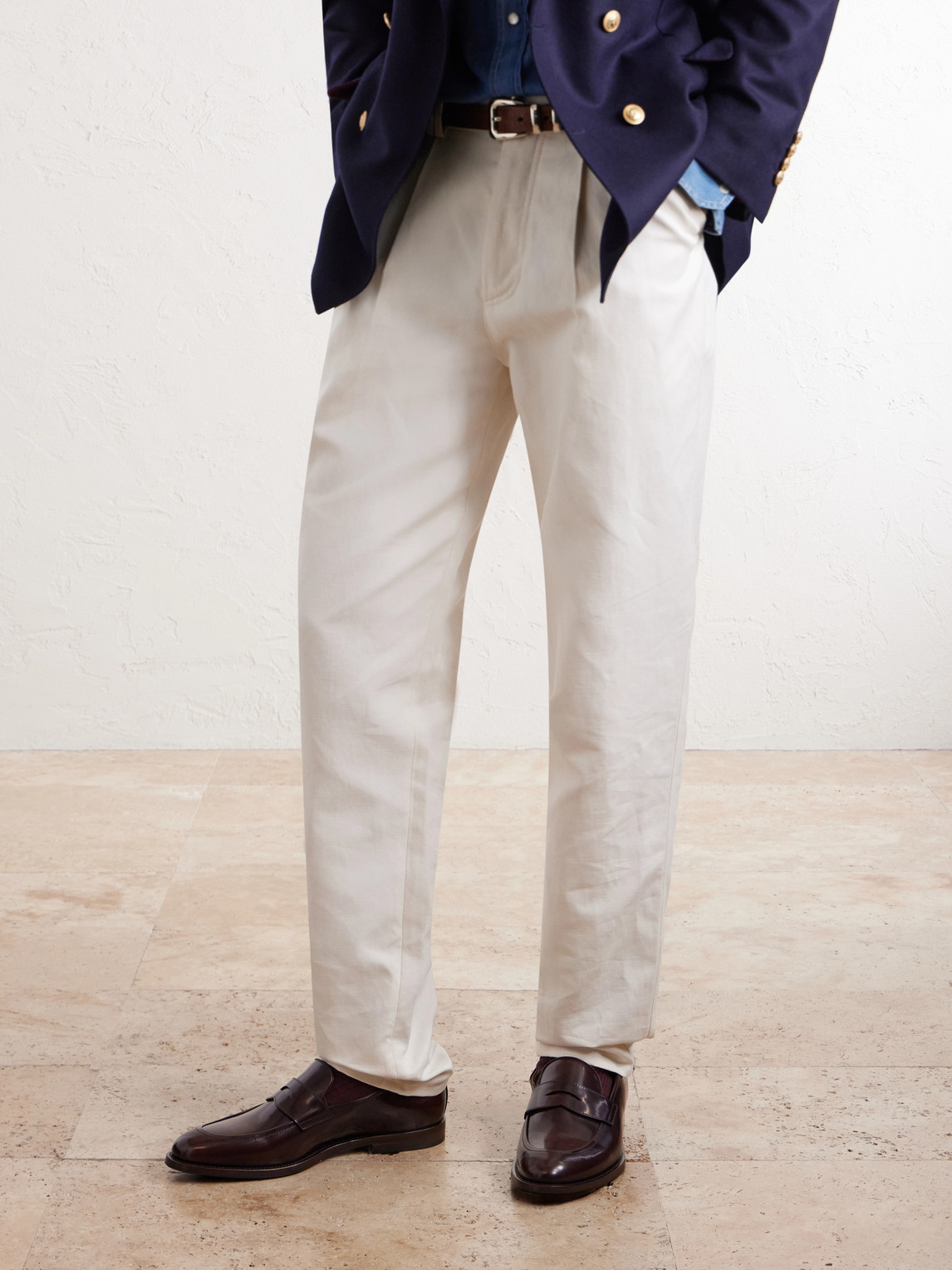Brunello Cucinelli Leather Penny Loafers - Men | Thumbnail 2