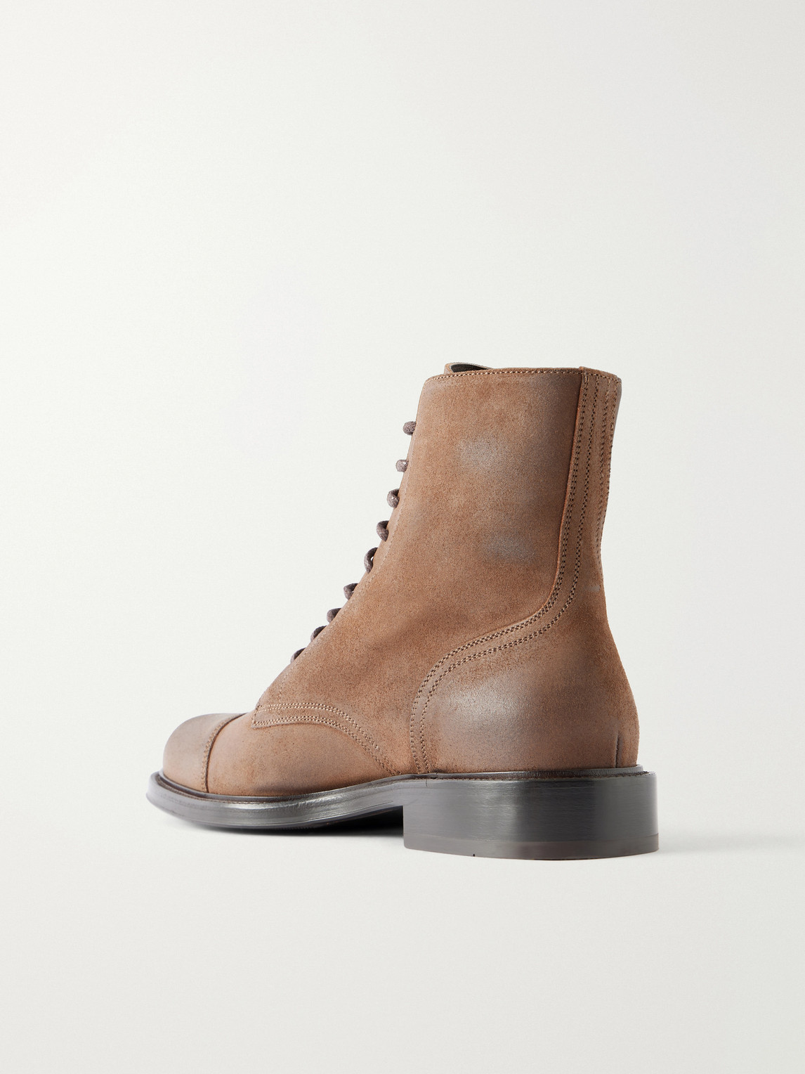 Brunello Cucinelli Suede Derby Boots - Men | Thumbnail 4 Brunello Cucinelli Suede Derby Boots - Men | Thumbnail 4