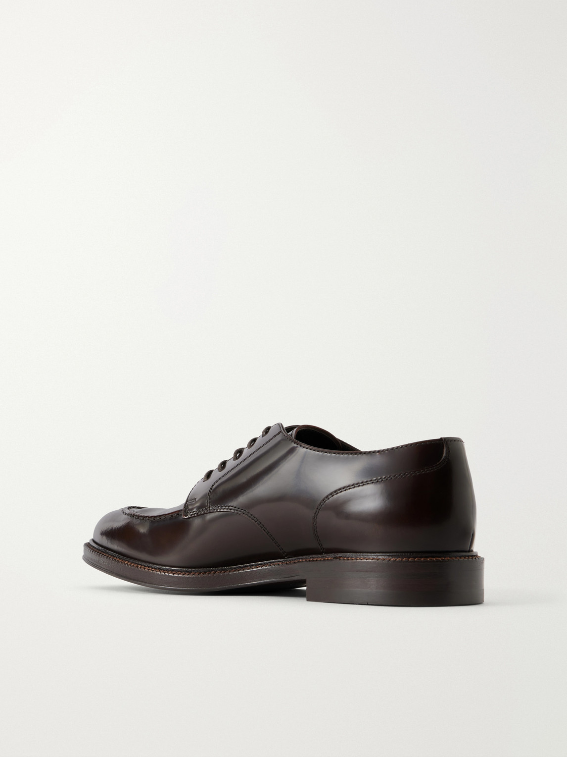 Brunello Cucinelli Leather Derby Shoes - Men | Thumbnail 4