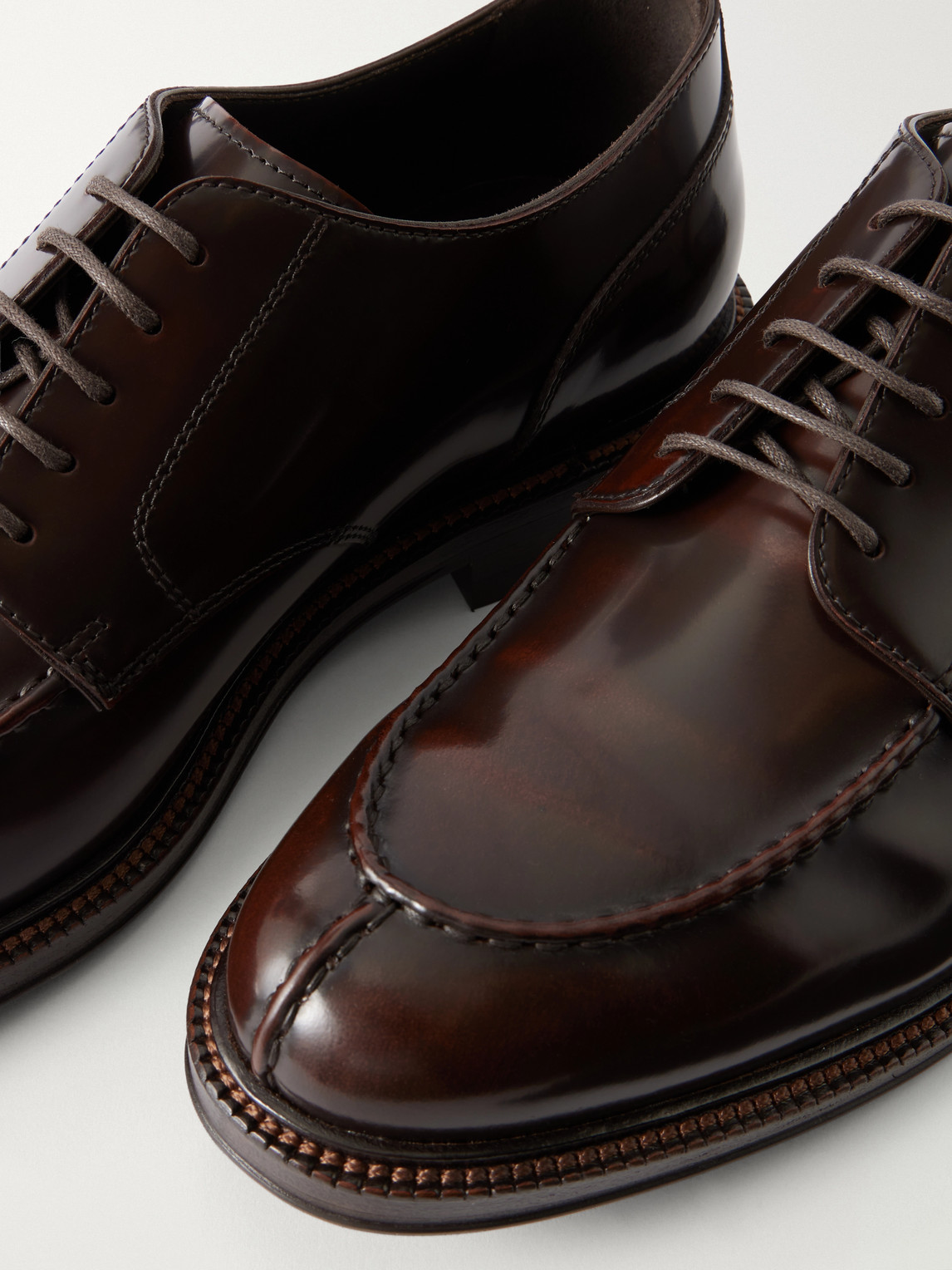 Brunello Cucinelli Leather Derby Shoes - Men | Thumbnail 5