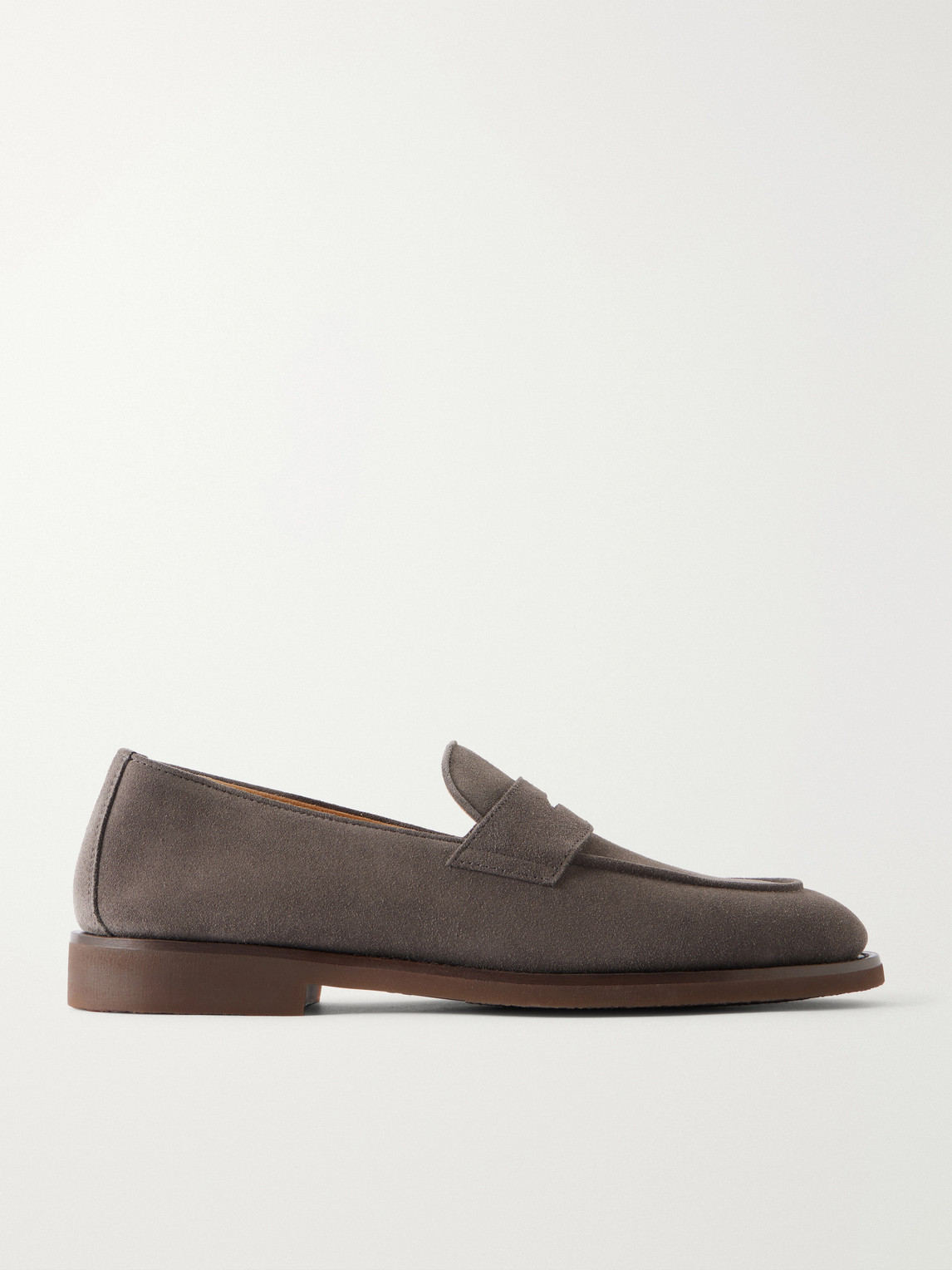 Brunello Cucinelli Flex Suede Penny Loafers - Men
