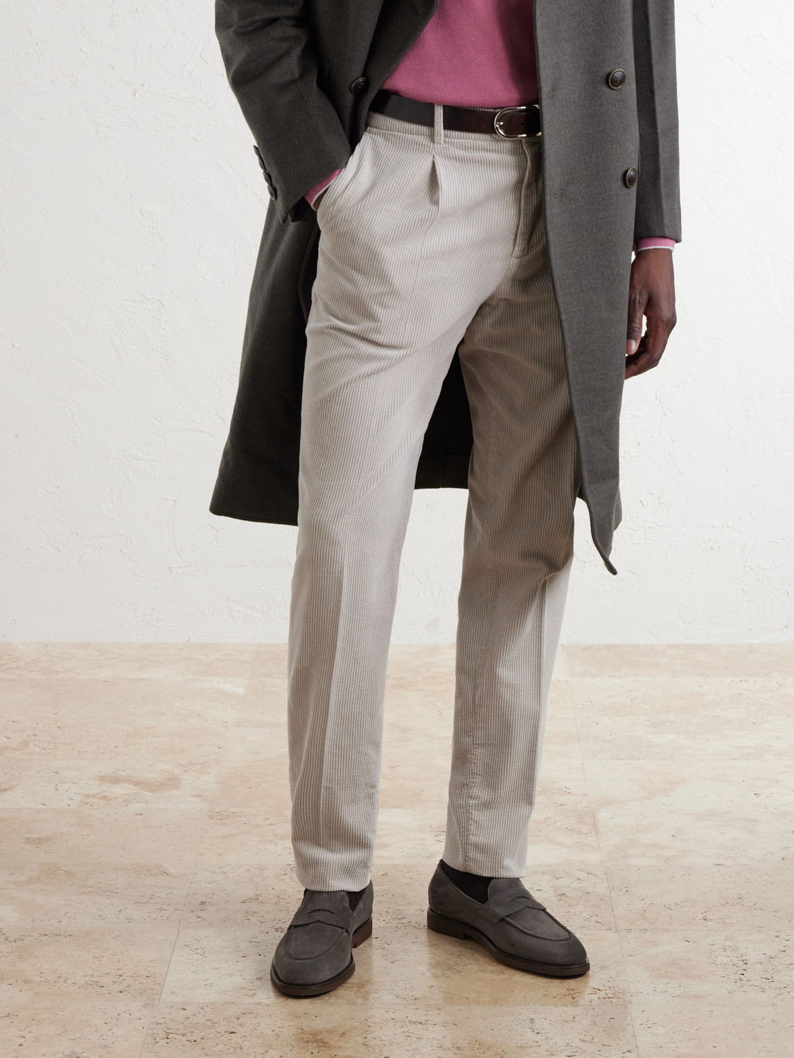 Brunello Cucinelli Flex Suede Penny Loafers - Men | Thumbnail 2