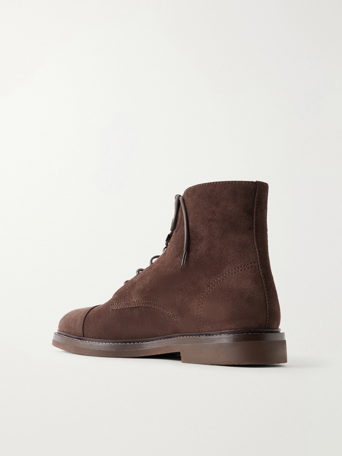 Brunello Cucinelli Suede Lace-Up Boots - Men | Thumbnail 4