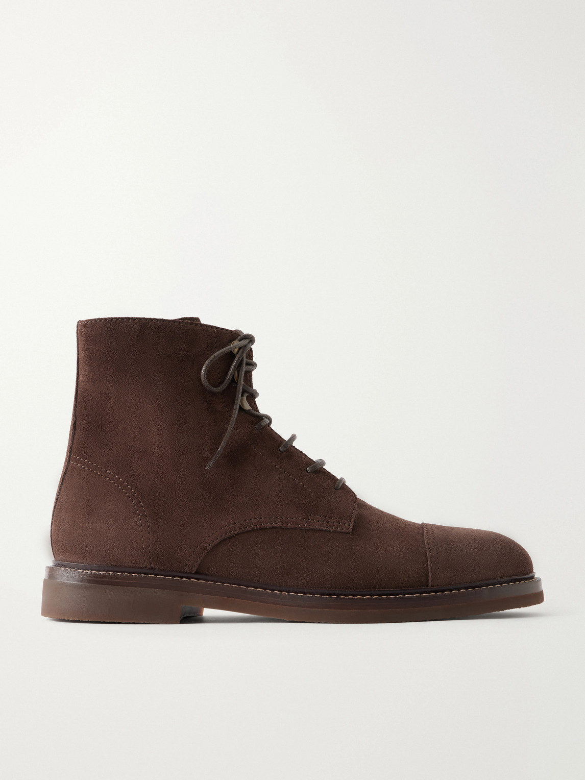 Brunello Cucinelli Suede Lace-Up Boots - Men