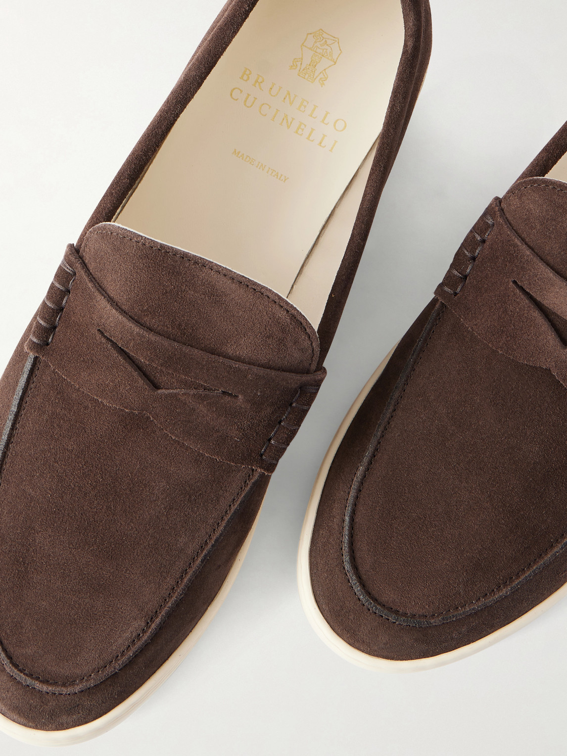 Suede Penny Loafers
