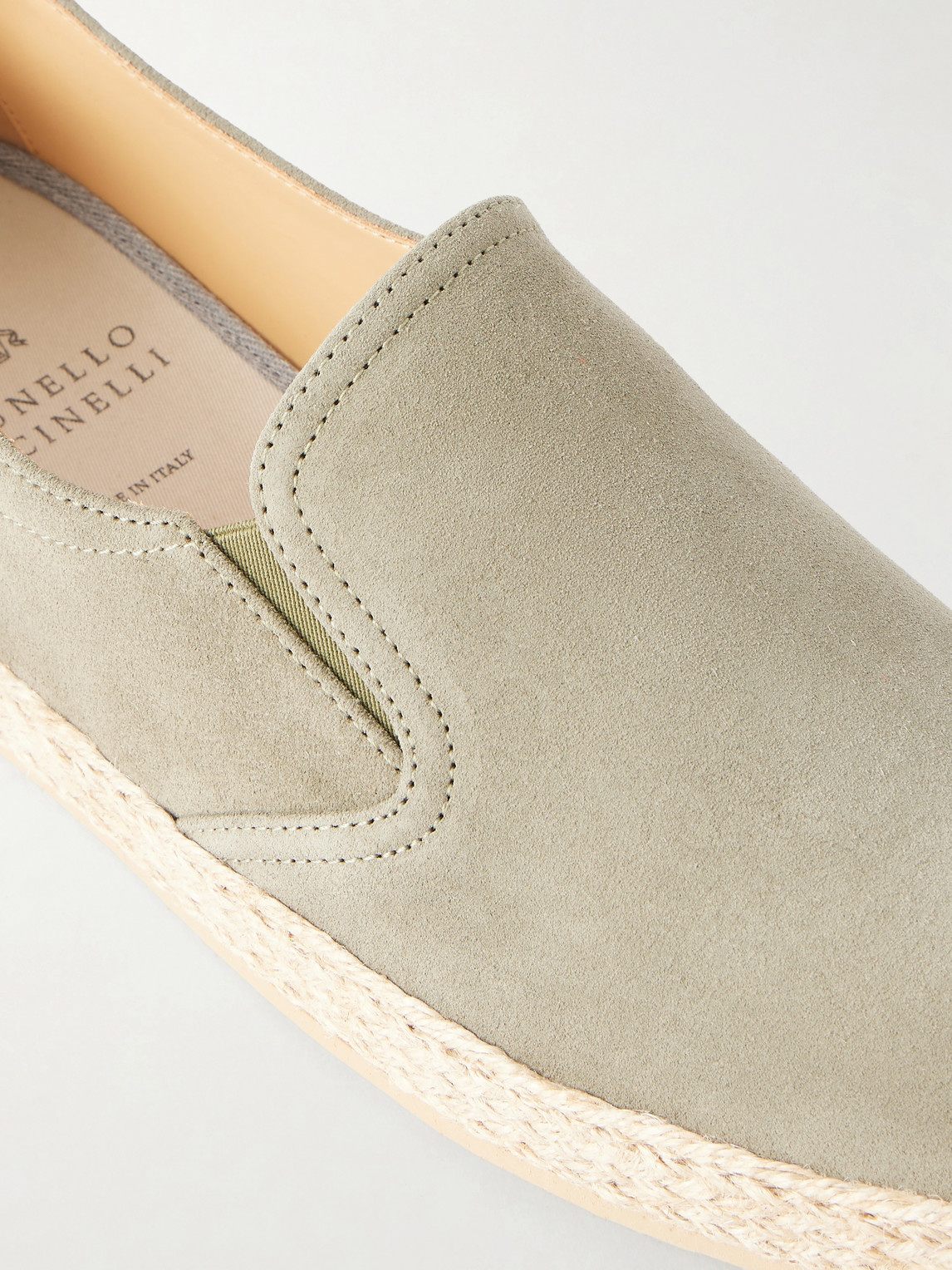  Brunello Cucinelli - Suede Espadrilles - Men - Green - Eu 40 