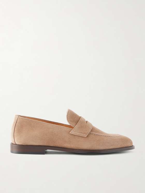 Brunellocucinelli Calf Suede Penny Loafers