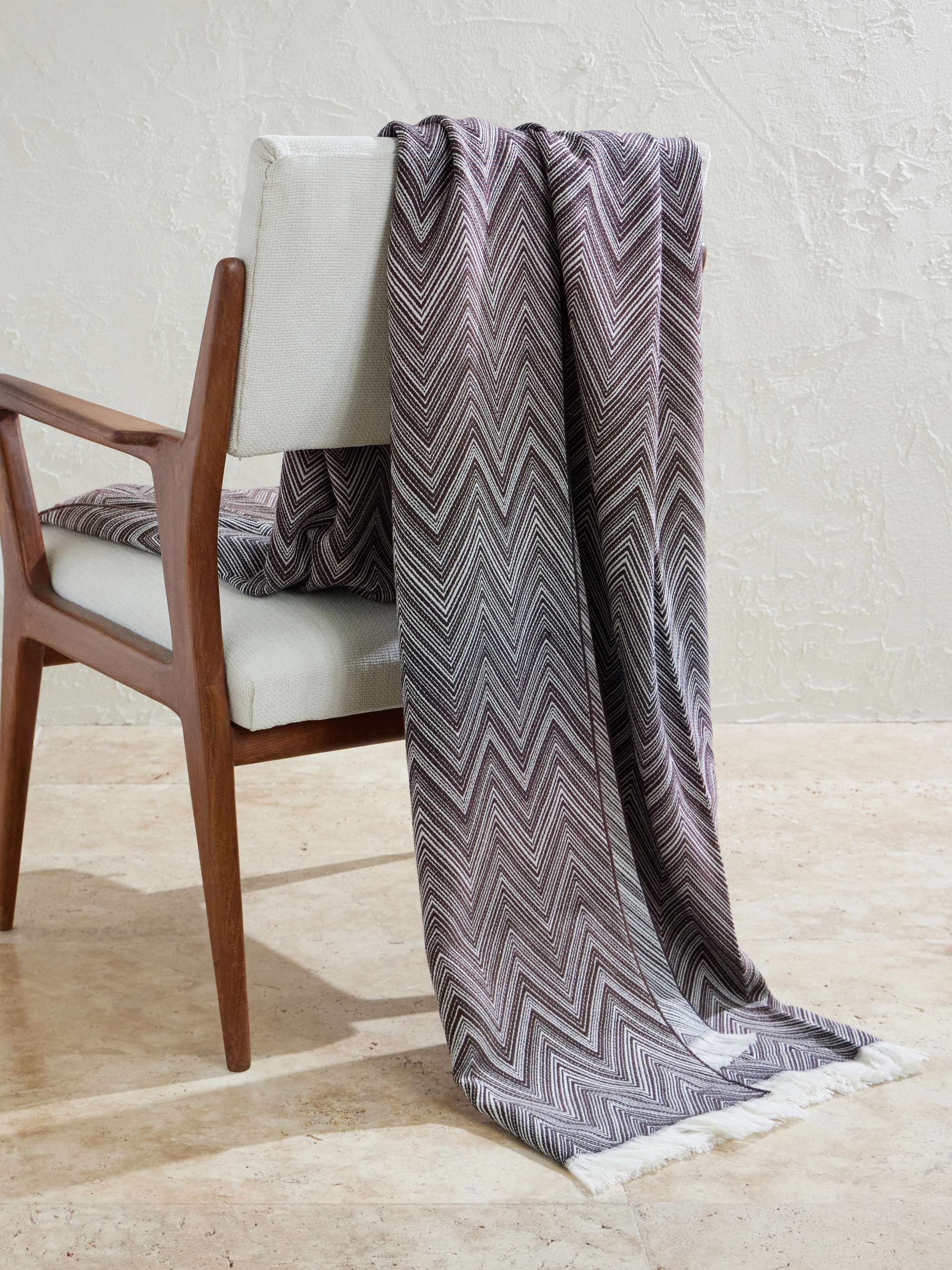MISSONI HOME Timmy Fringed Wool Throw