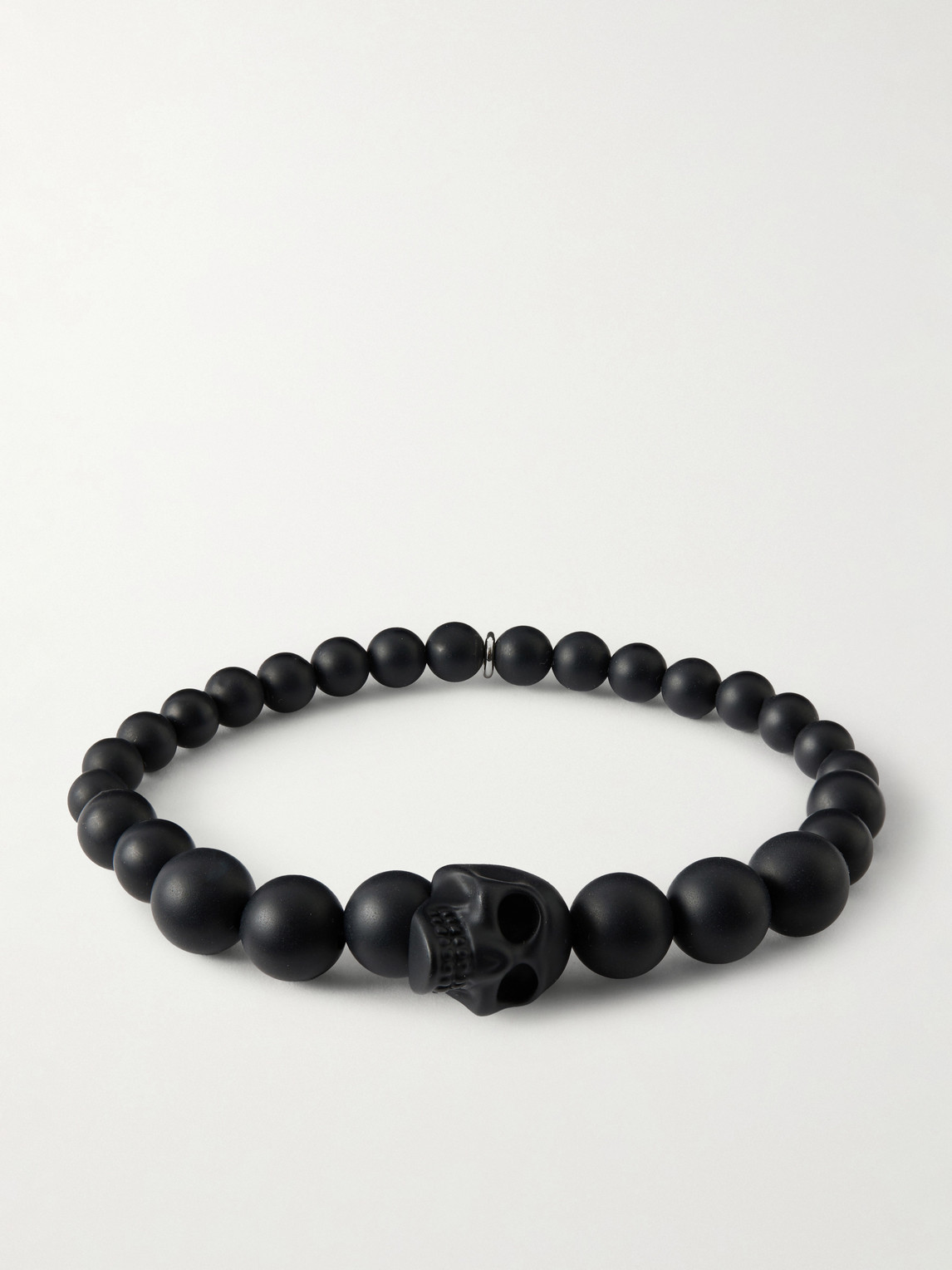 McQueen Skull Beaded Bracelet - Men