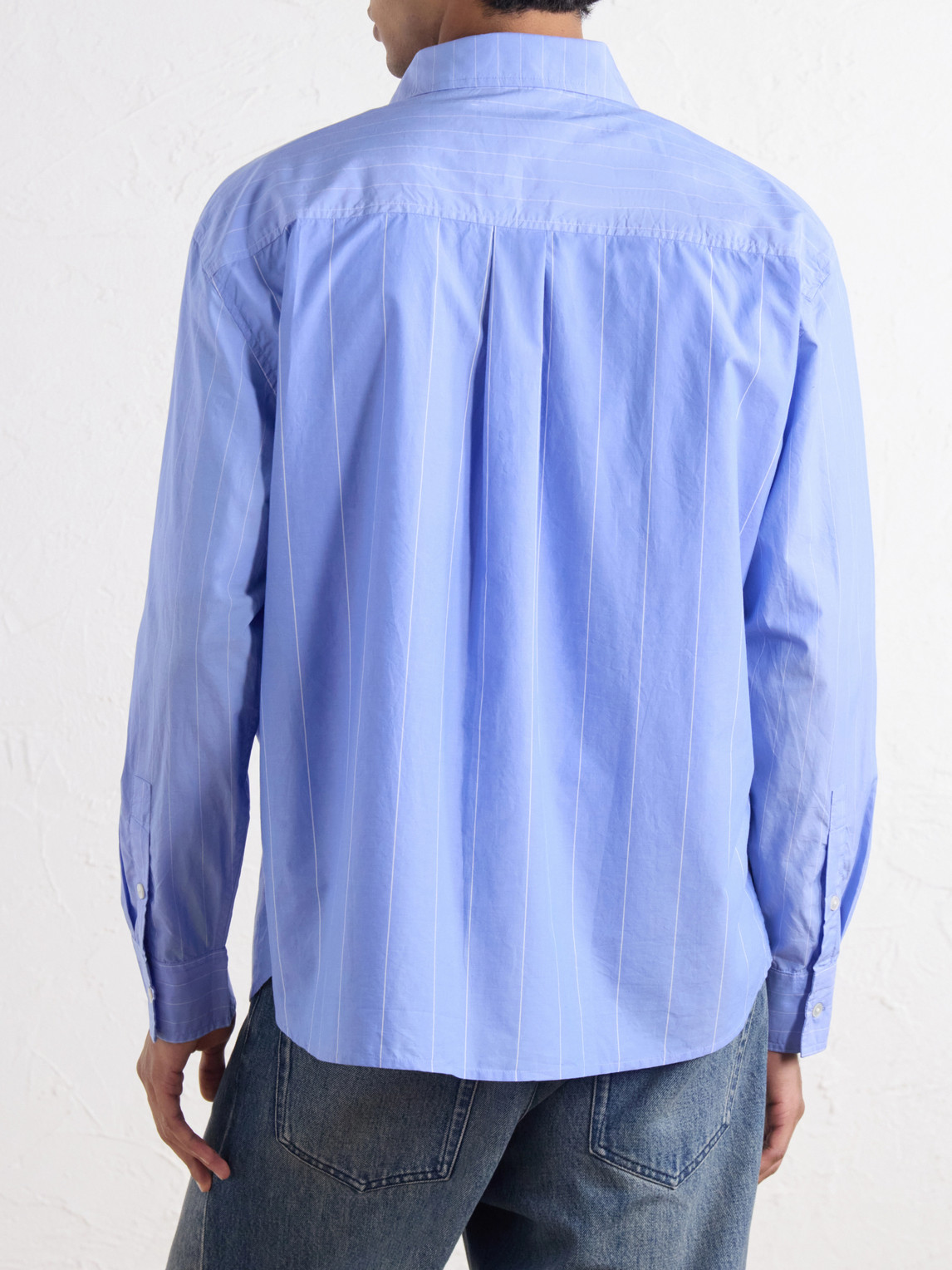 Commuter Striped Cotton-Poplin Shirt