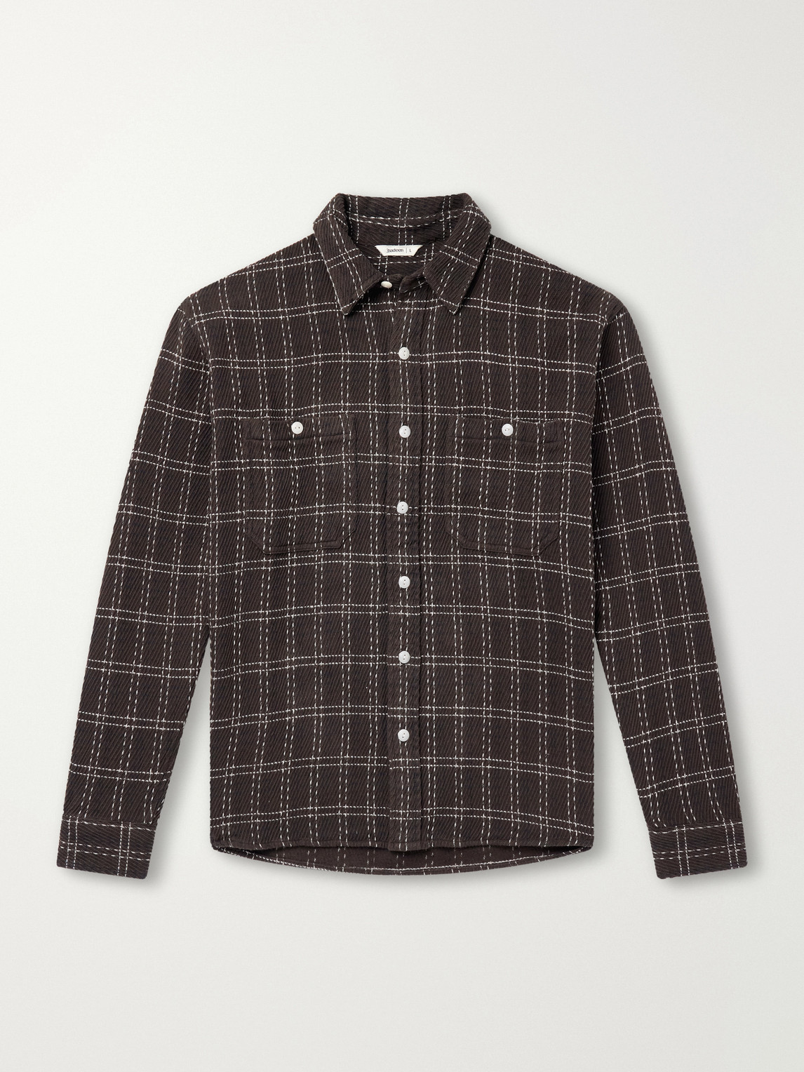 Utility Checked Cotton-Flannel Shirt