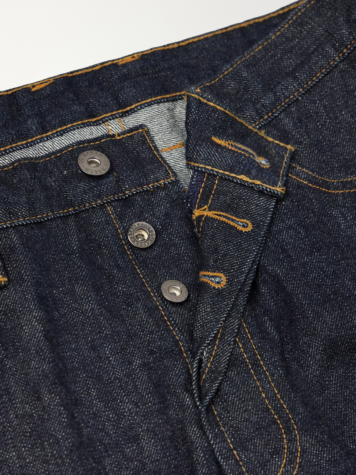Classic Straight-Leg Rinsed Selveged Jeans